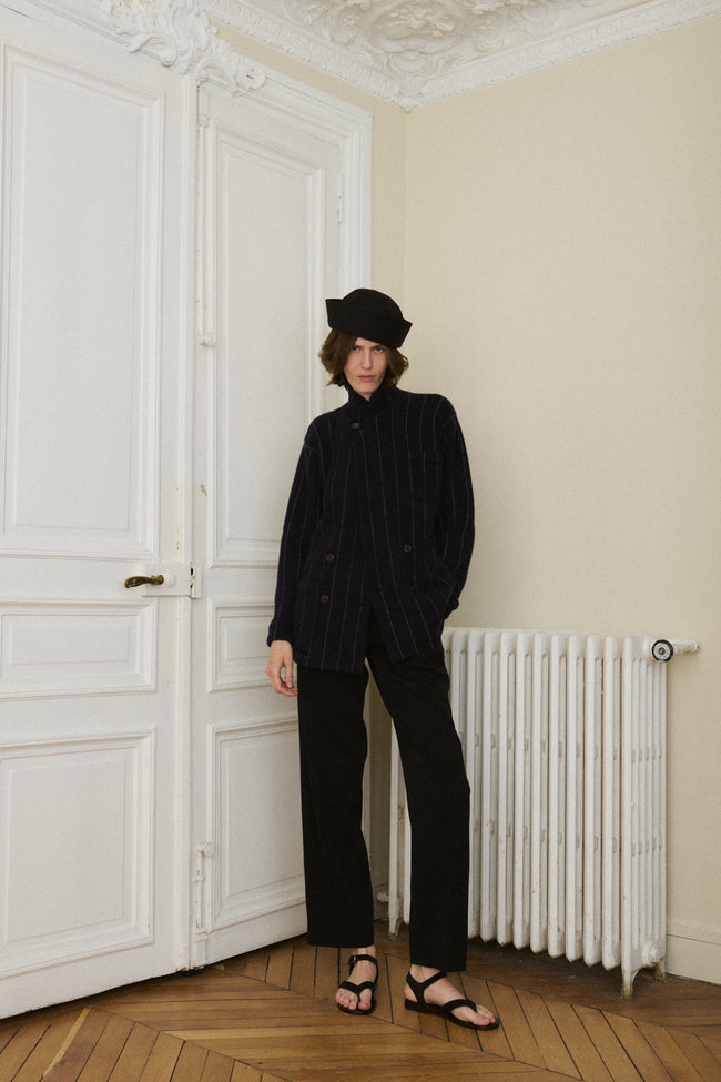 *Pinstripe Coat - Desert Vintage