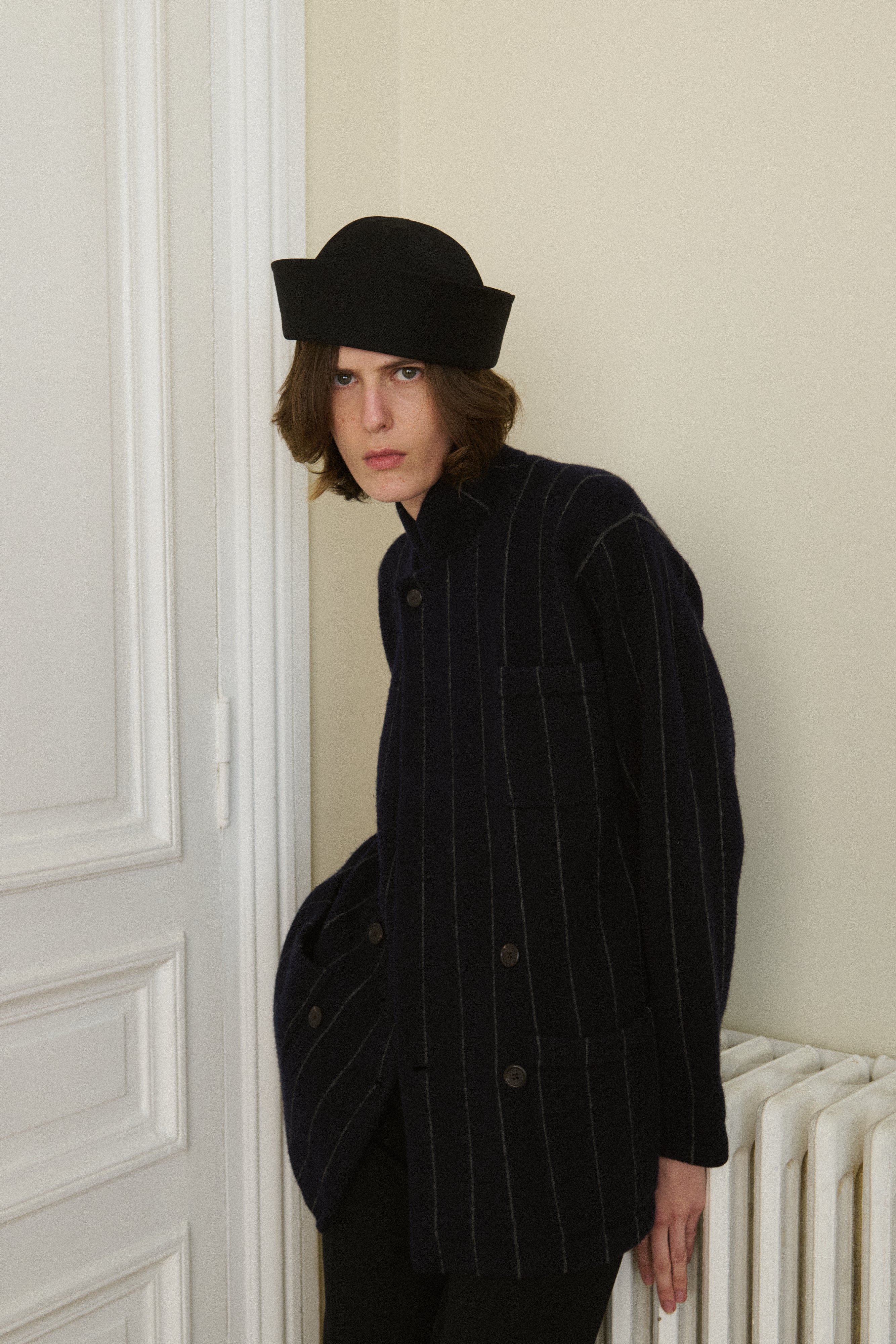 *Pinstripe Coat - Desert Vintage
