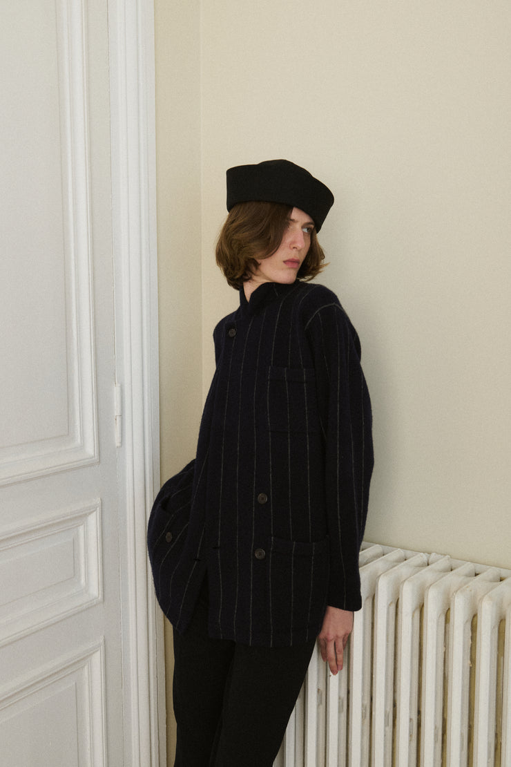 Ralph Lauren Cashmere Pinstripe Coat - Desert Vintage