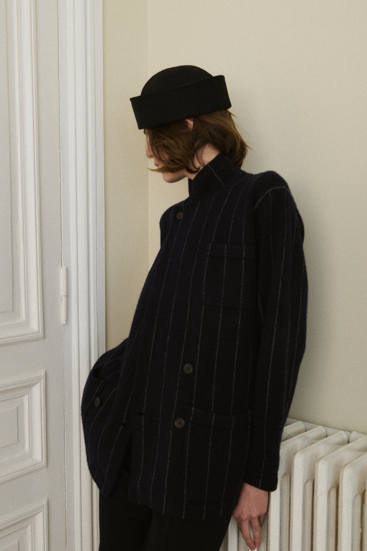 Ralph Lauren Cashmere Pinstripe Coat - Desert Vintage