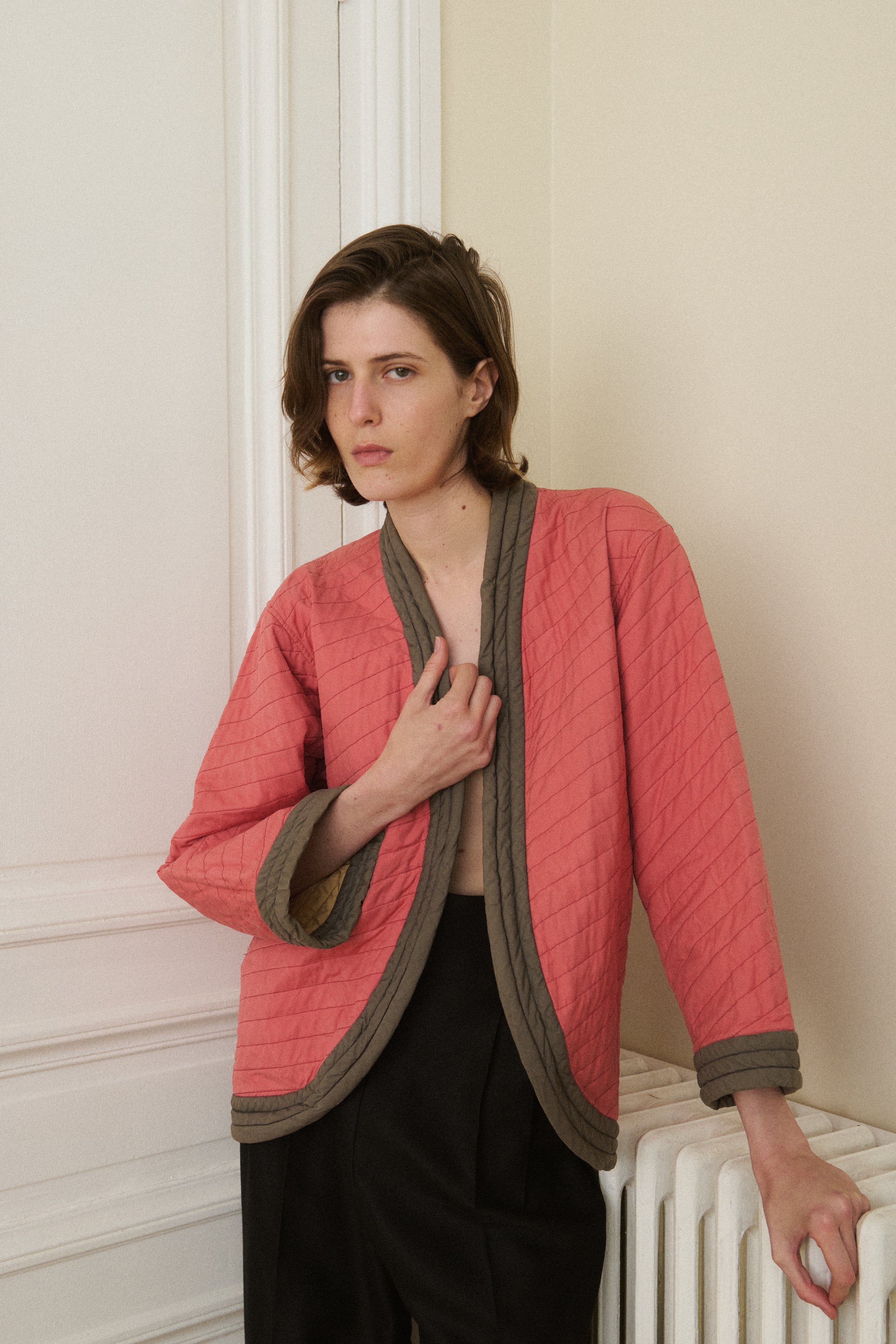 Ysl Quilted Pink Coat - Desert Vintage