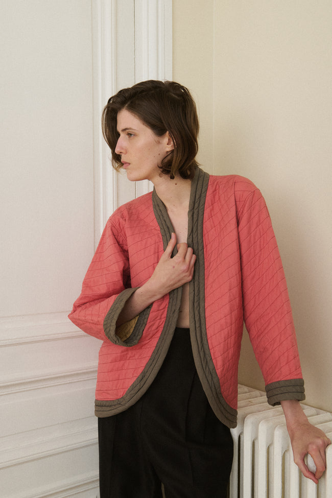 Ysl Quilted Pink Coat - Desert Vintage