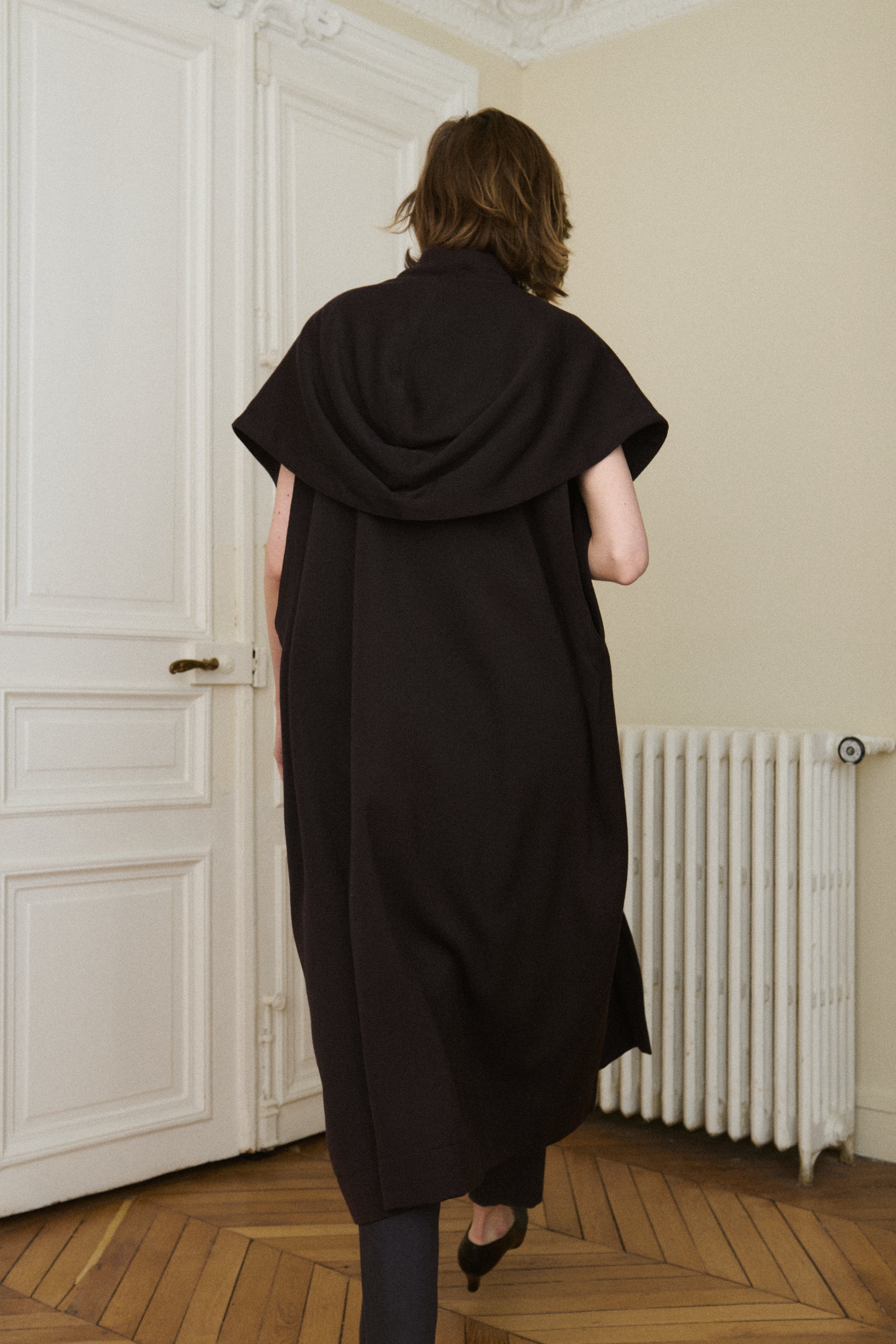 Alaia Wool Hood Tunic - Desert Vintage