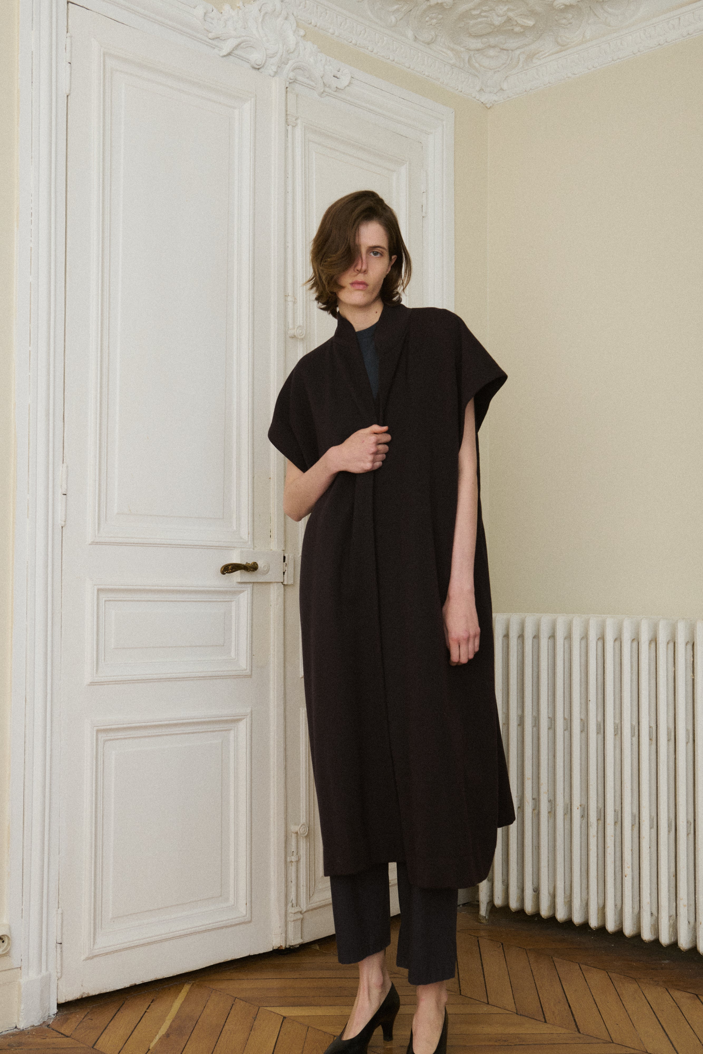 Alaia Wool Hood Tunic - Desert Vintage