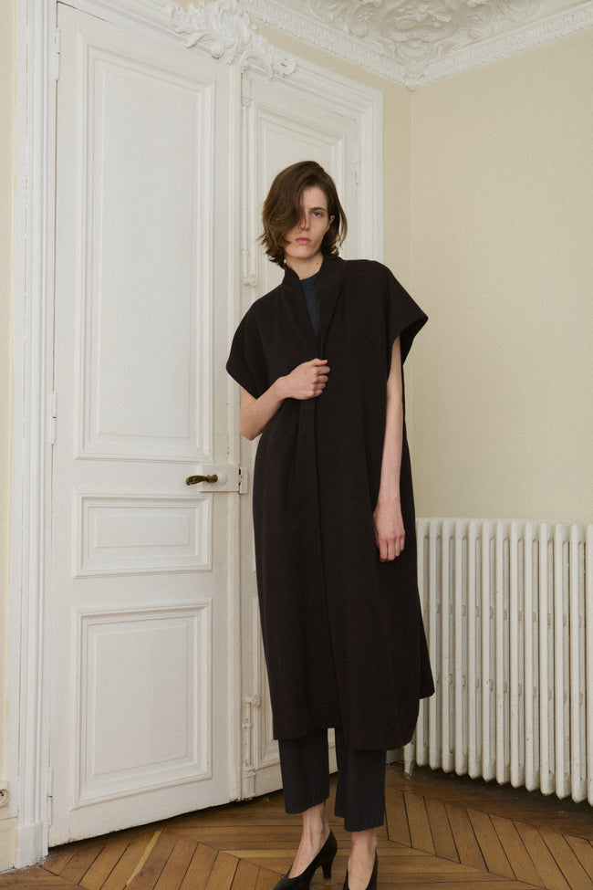 Alaia Wool Hood Tunic - Desert Vintage