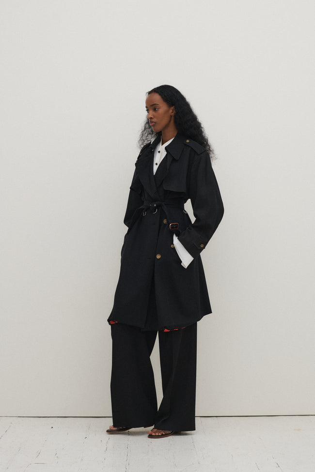 JPG Navy Trench - Desert Vintage
