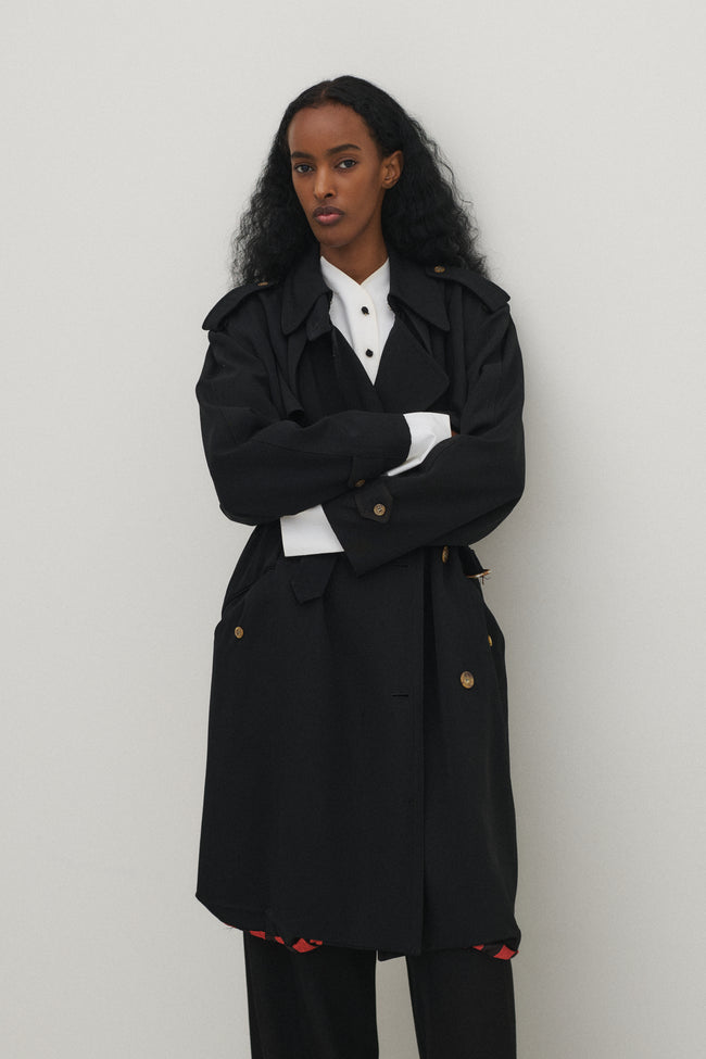 JPG Navy Trench - Desert Vintage