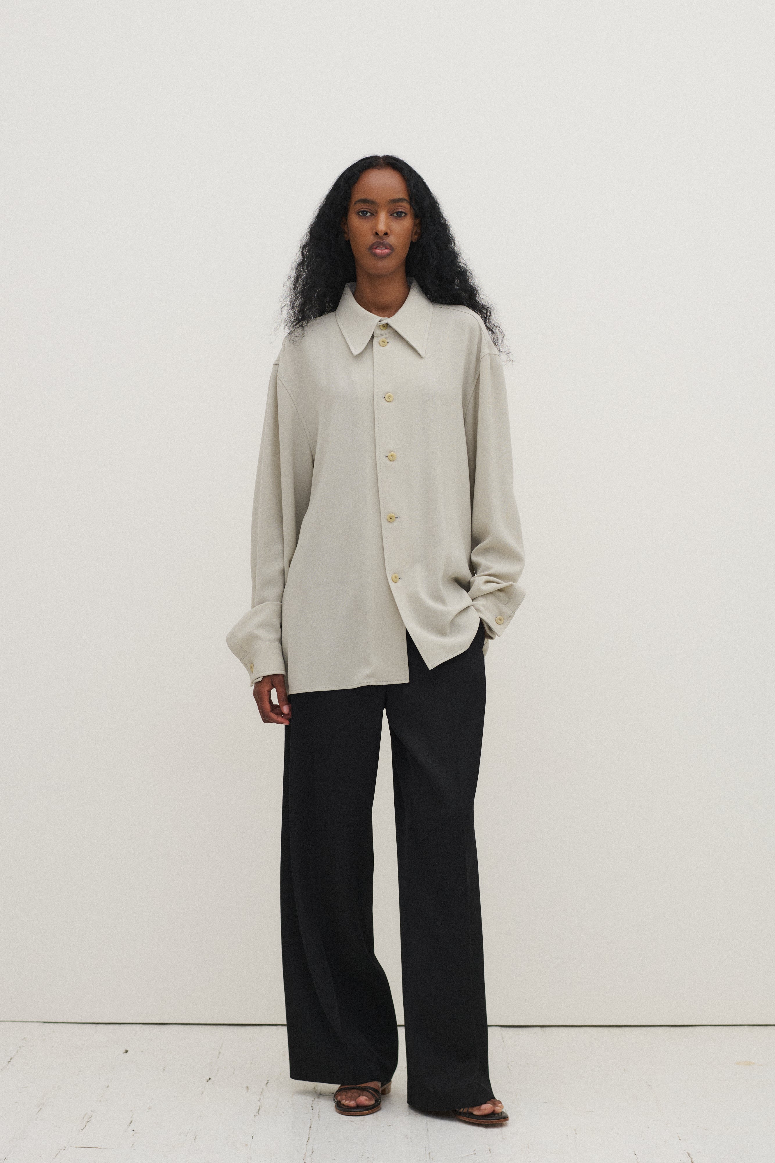 Armani Dove Grey Shirt - Desert Vintage