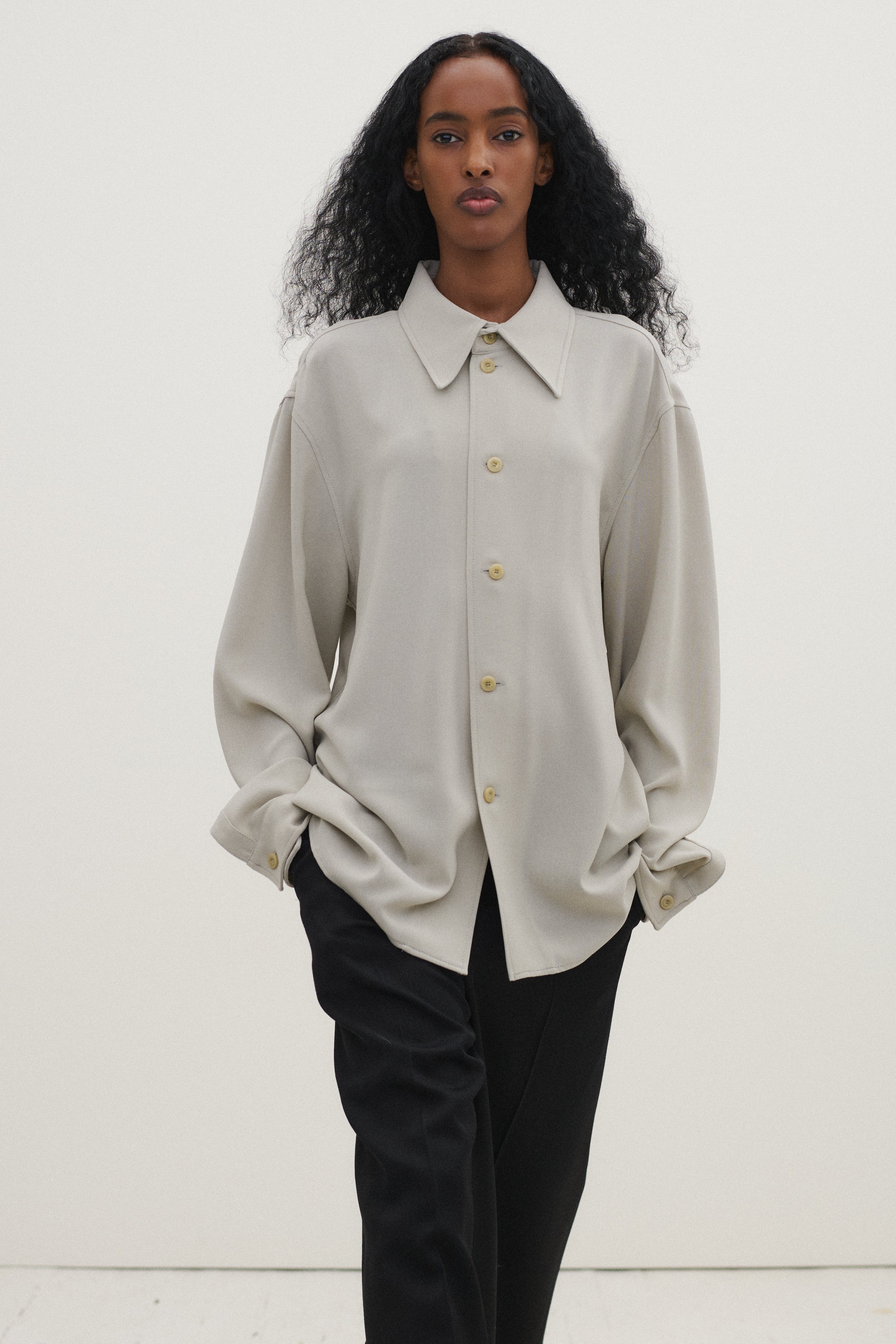 Armani Dove Grey Shirt - Desert Vintage