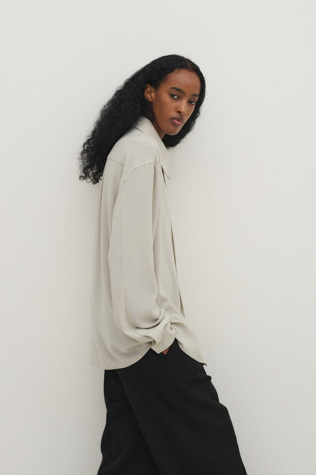 Armani Dove Grey Shirt - Desert Vintage