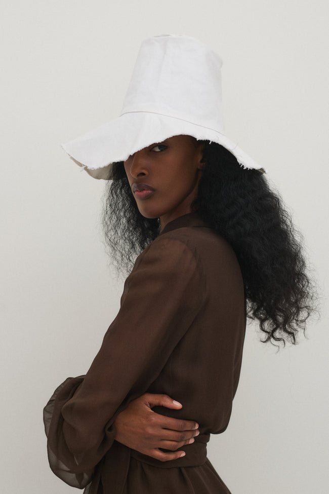 Cotton Raw Hem Hat - Desert Vintage
