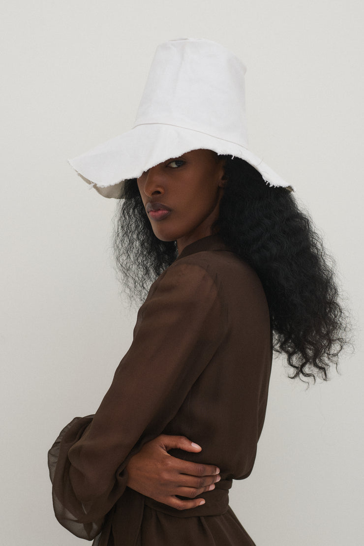 Cotton Raw Hem Hat - Desert Vintage