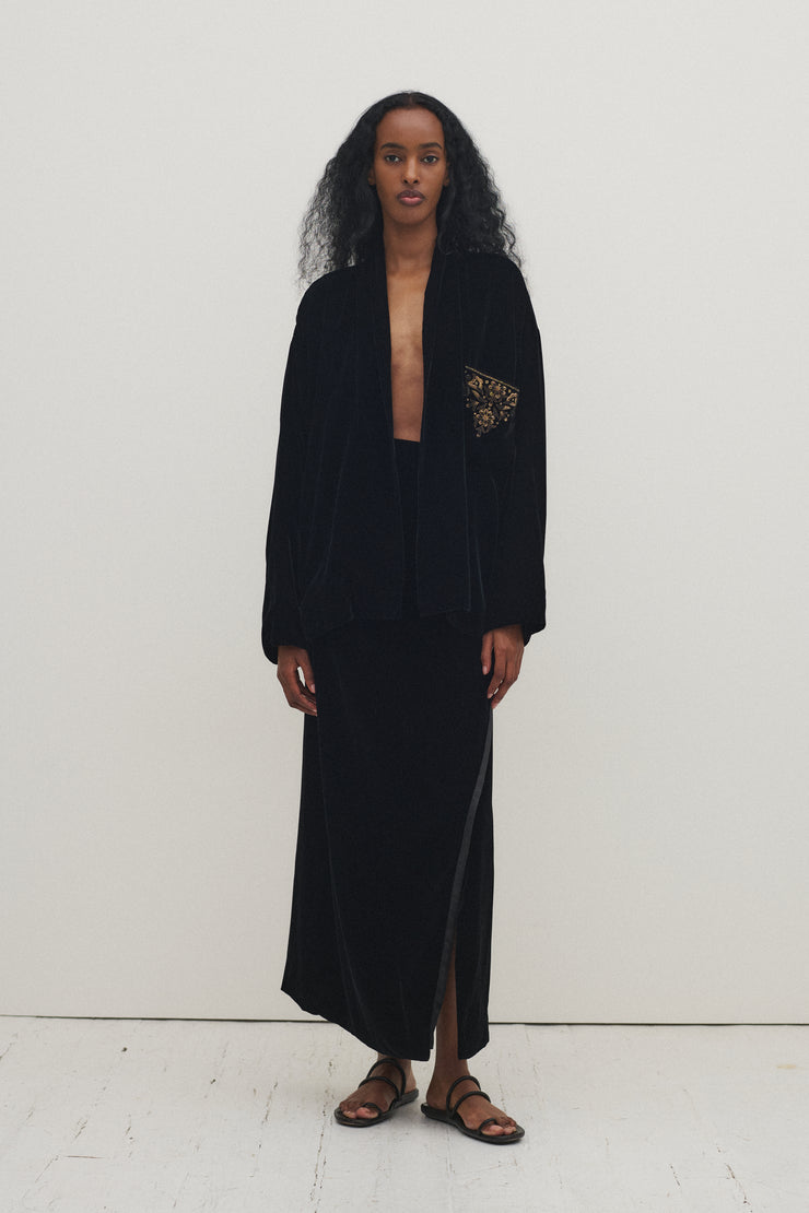 Donna Karan Black Velvet Ensemble - Desert Vintage