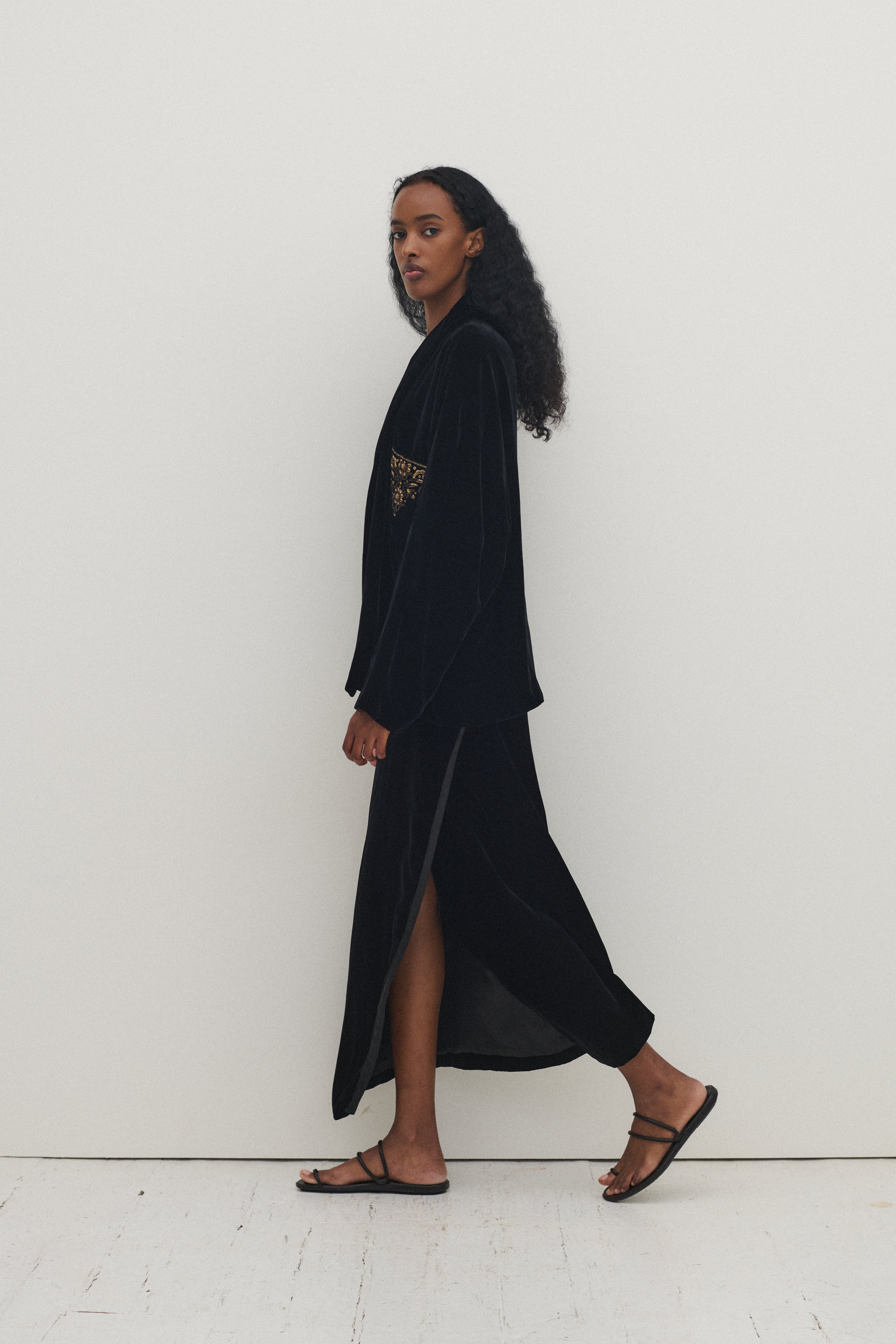 Donna Karan Black Velvet Ensemble - Desert Vintage