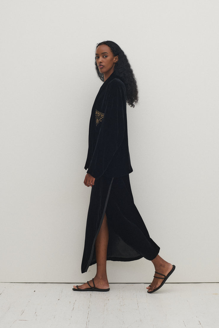 Donna Karan Black Velvet Ensemble - Desert Vintage