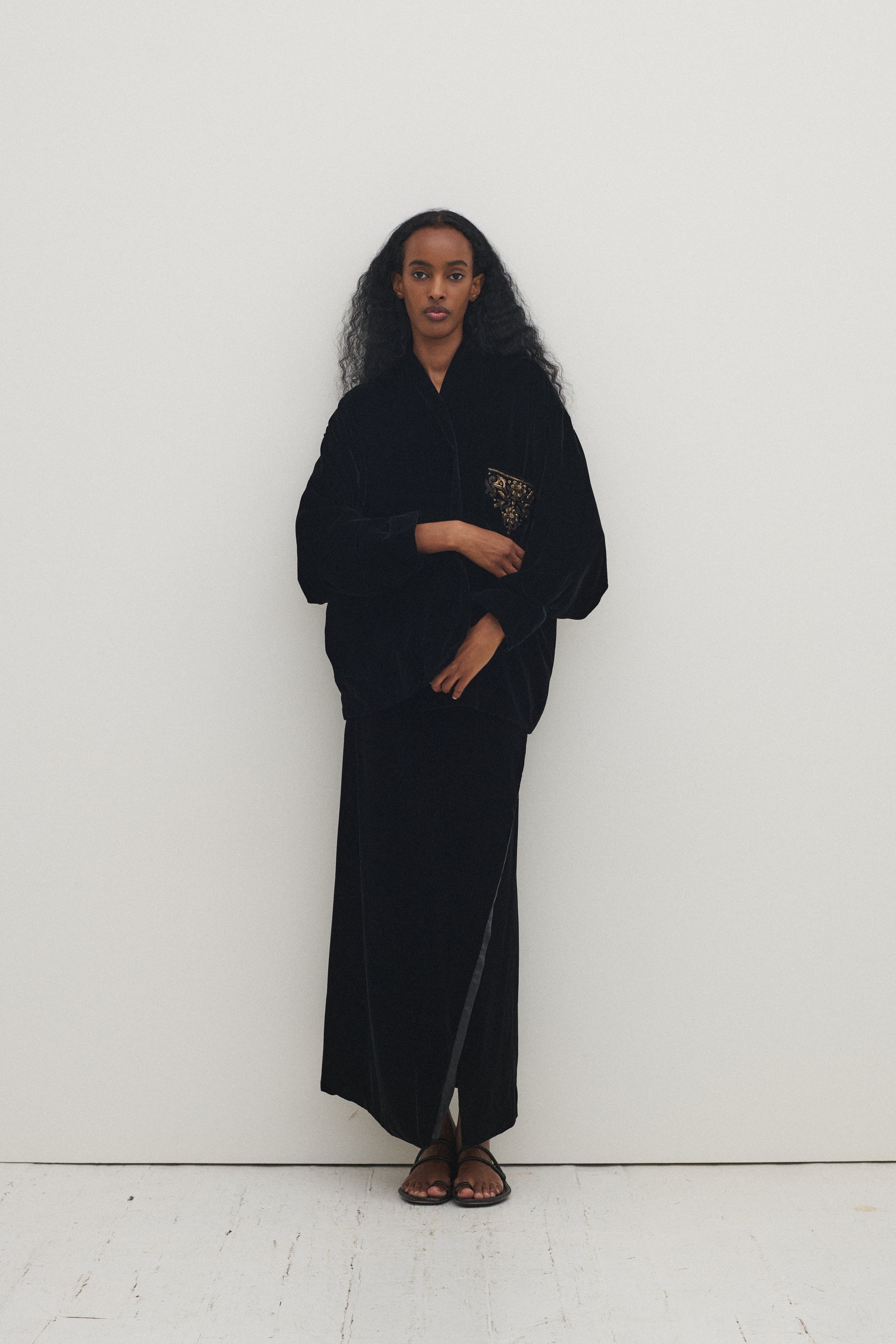 Donna Karan Black Velvet Ensemble - Desert Vintage