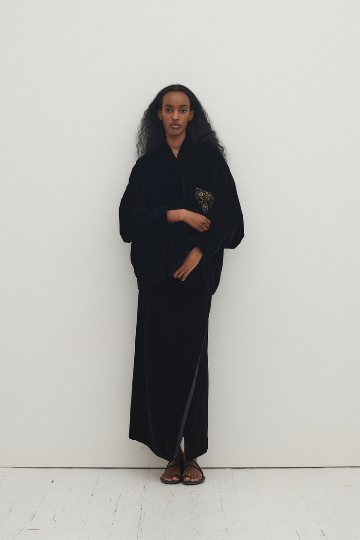 Donna Karan Black Velvet Ensemble - Desert Vintage
