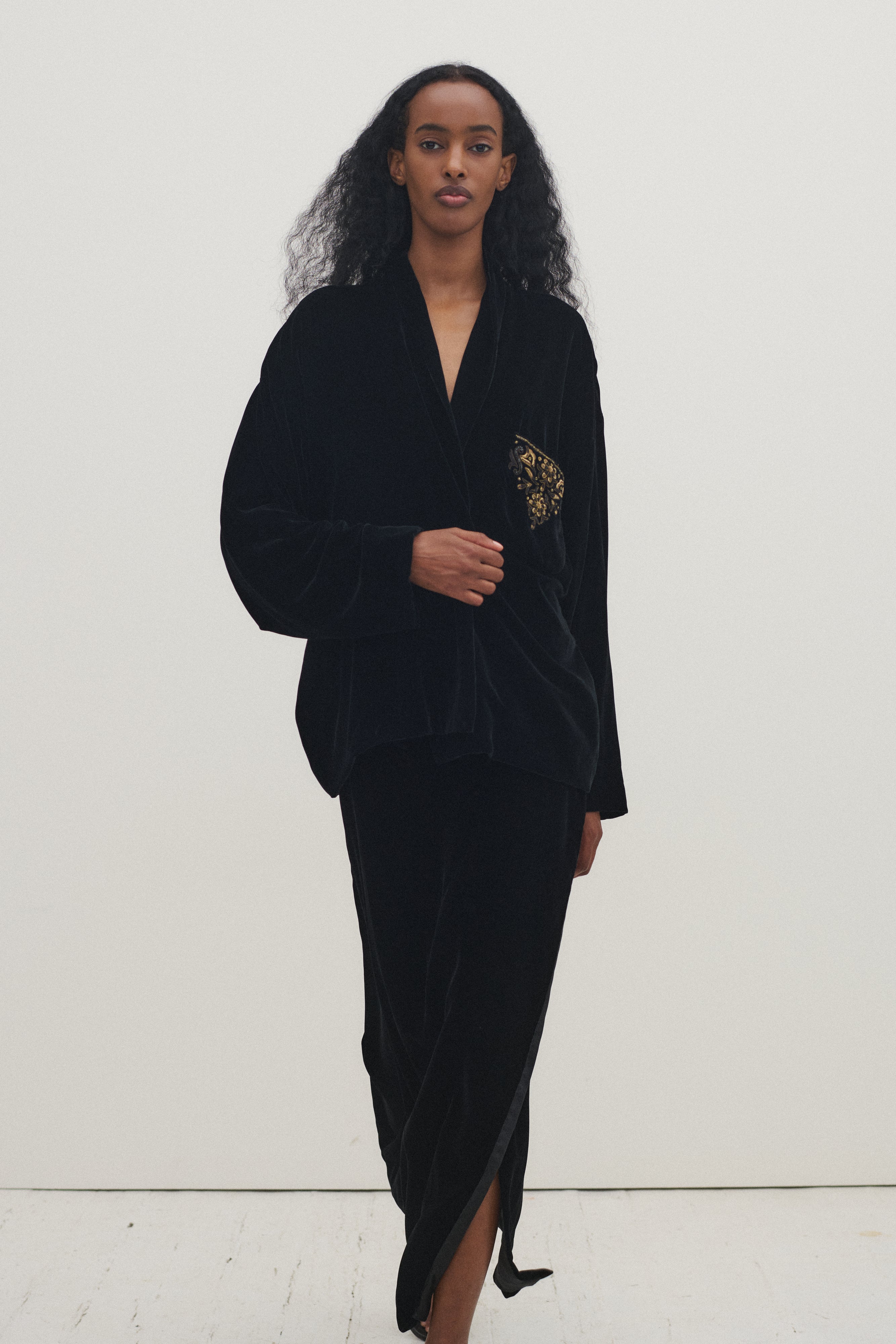 Donna Karan Black Velvet Ensemble - Desert Vintage
