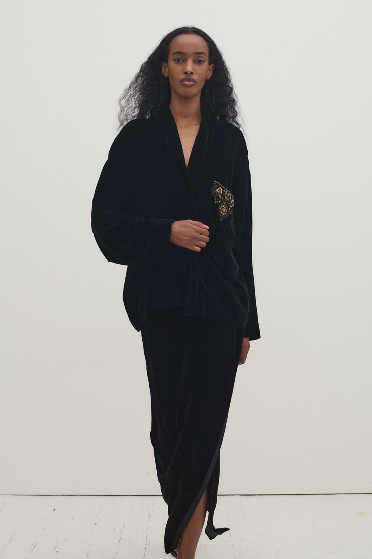 Donna Karan Black Velvet Ensemble - Desert Vintage