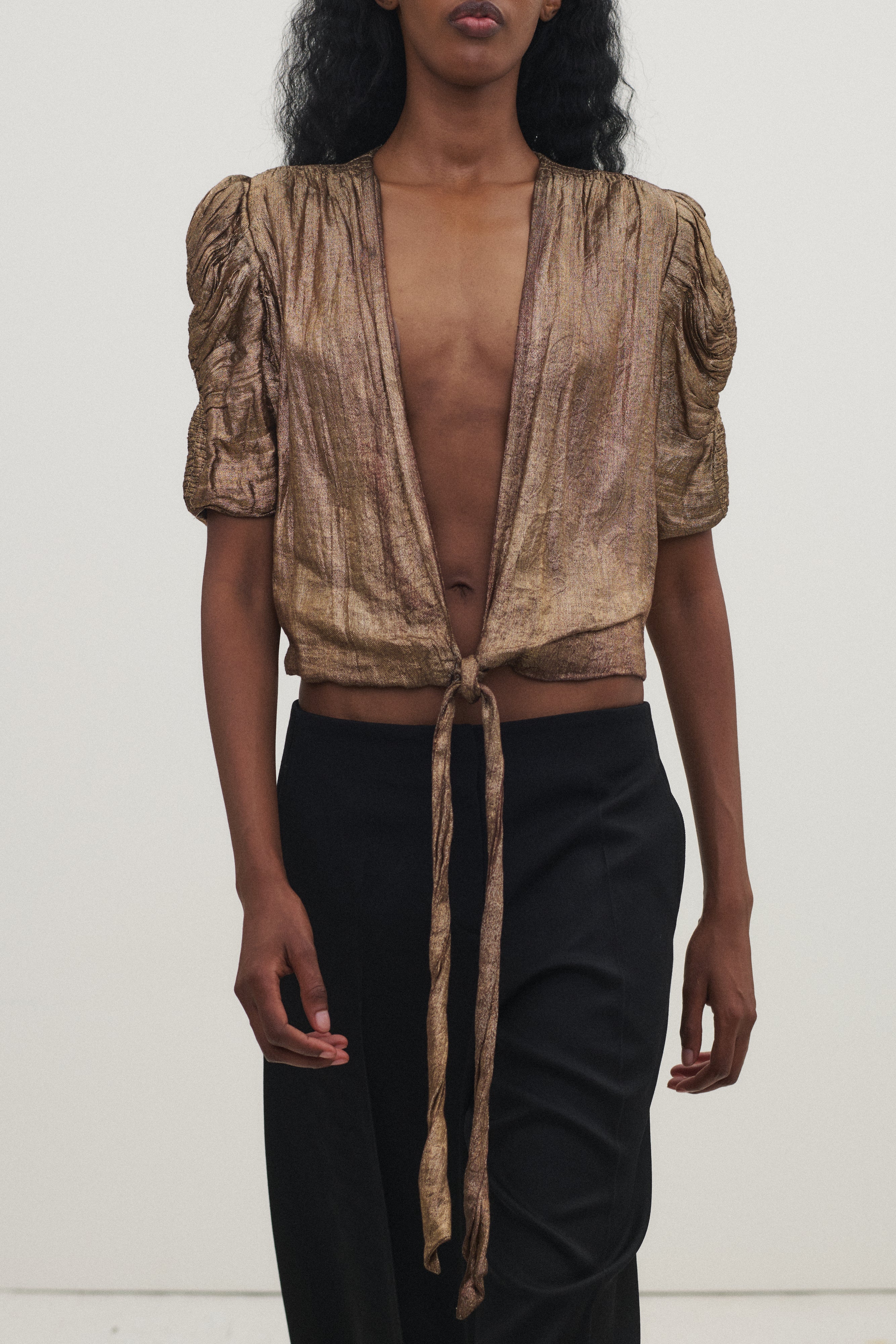 1930s Lamé Wrap Top - Desert Vintage