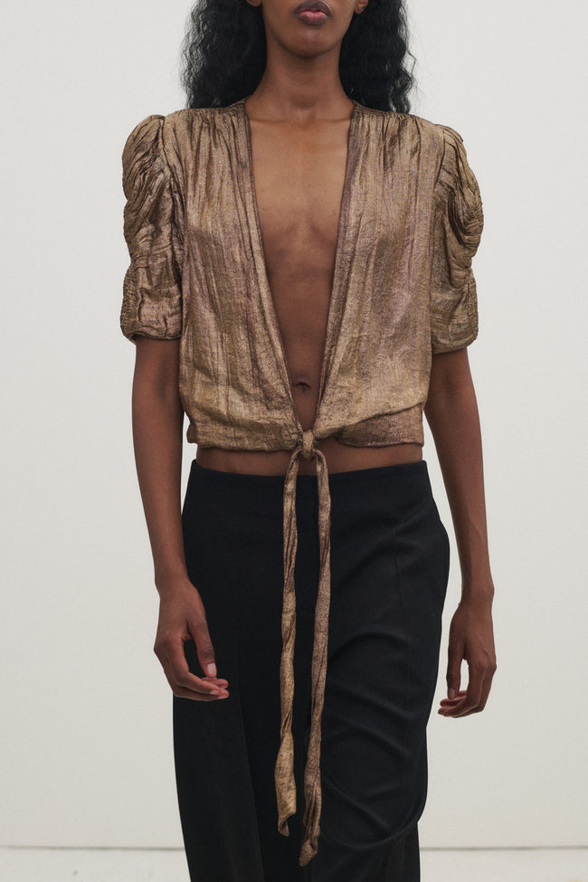 1930s Lamé Wrap Top - Desert Vintage