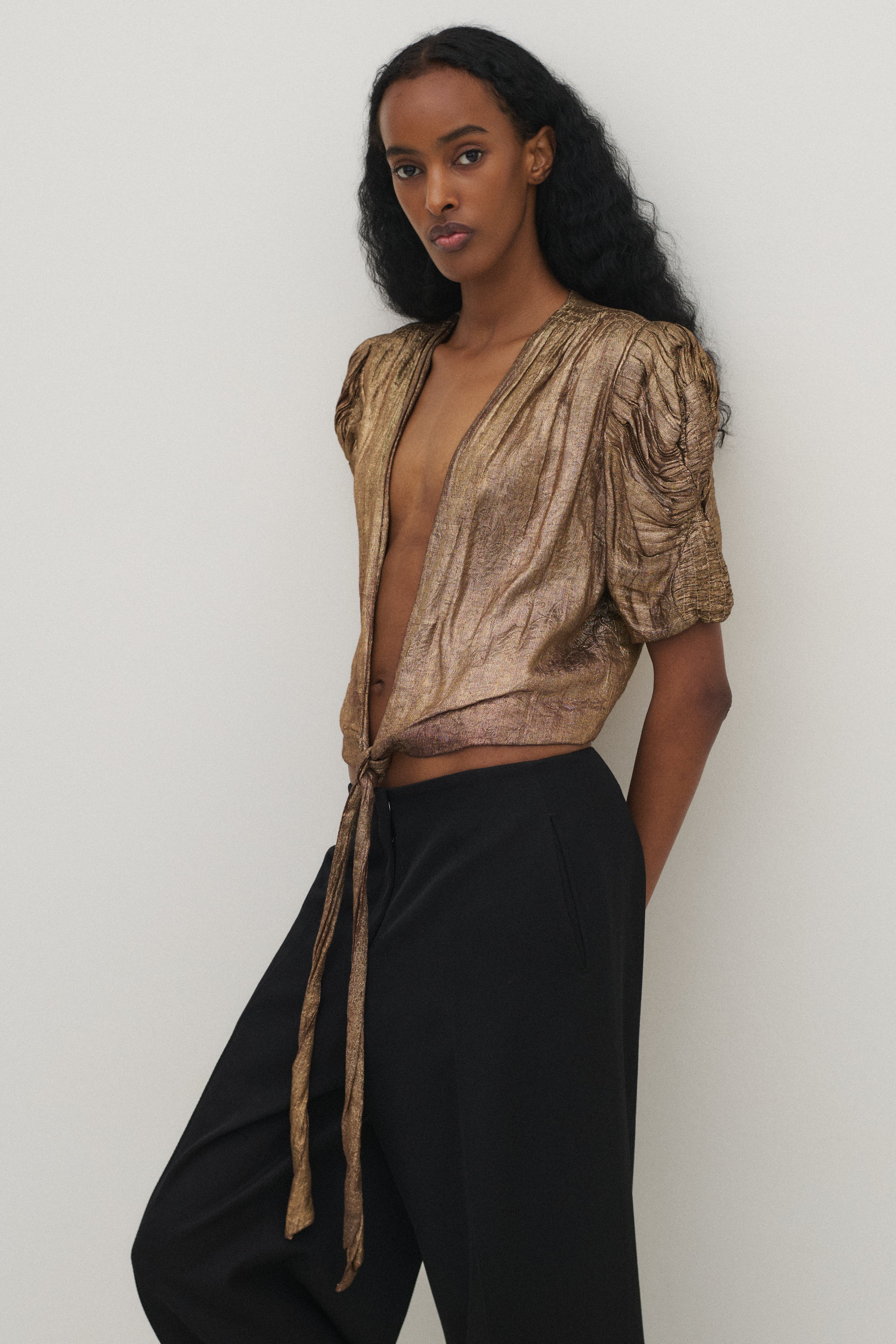 1930s Lamé Wrap Top - Desert Vintage