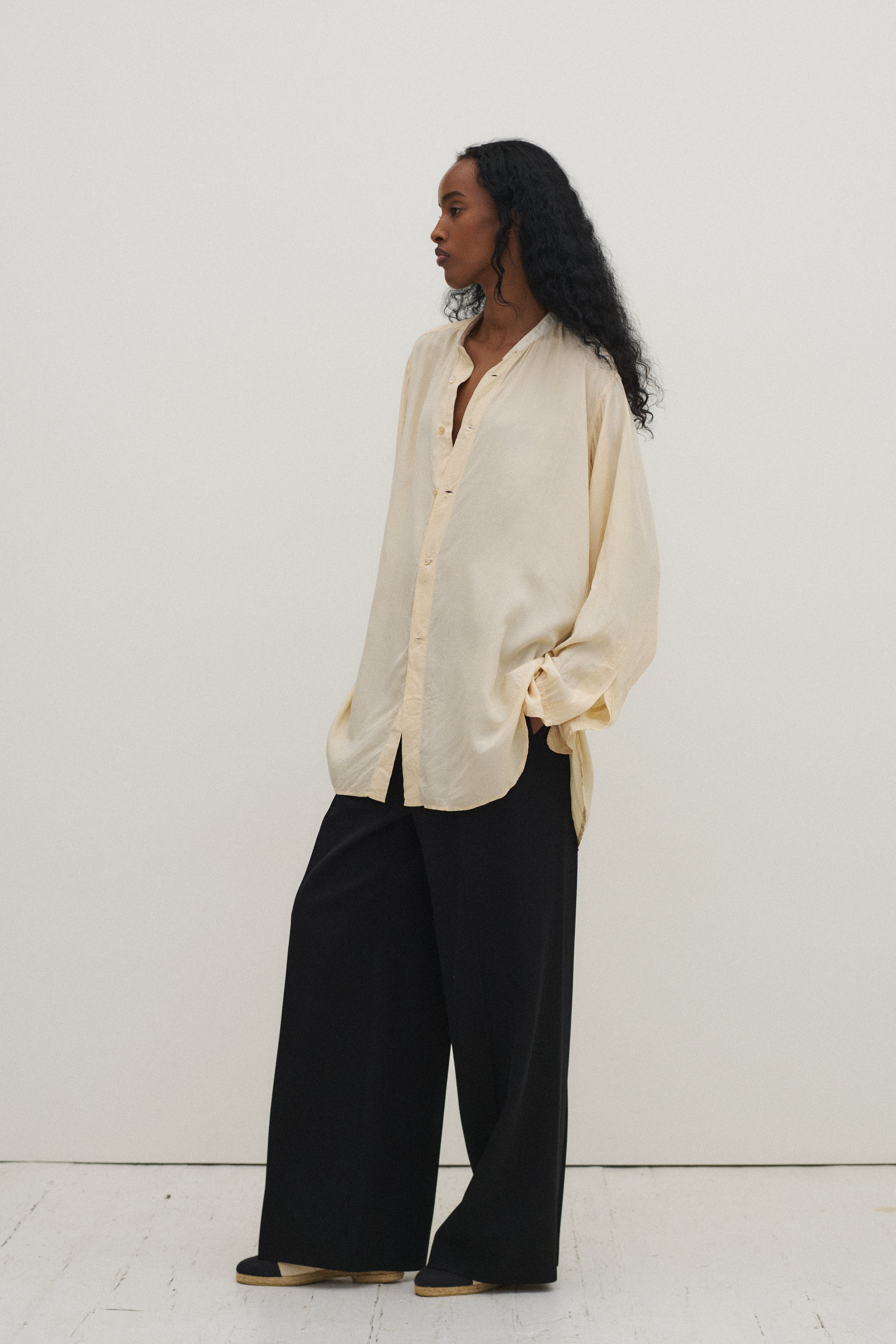 Antique Silk Button Down - Desert Vintage
