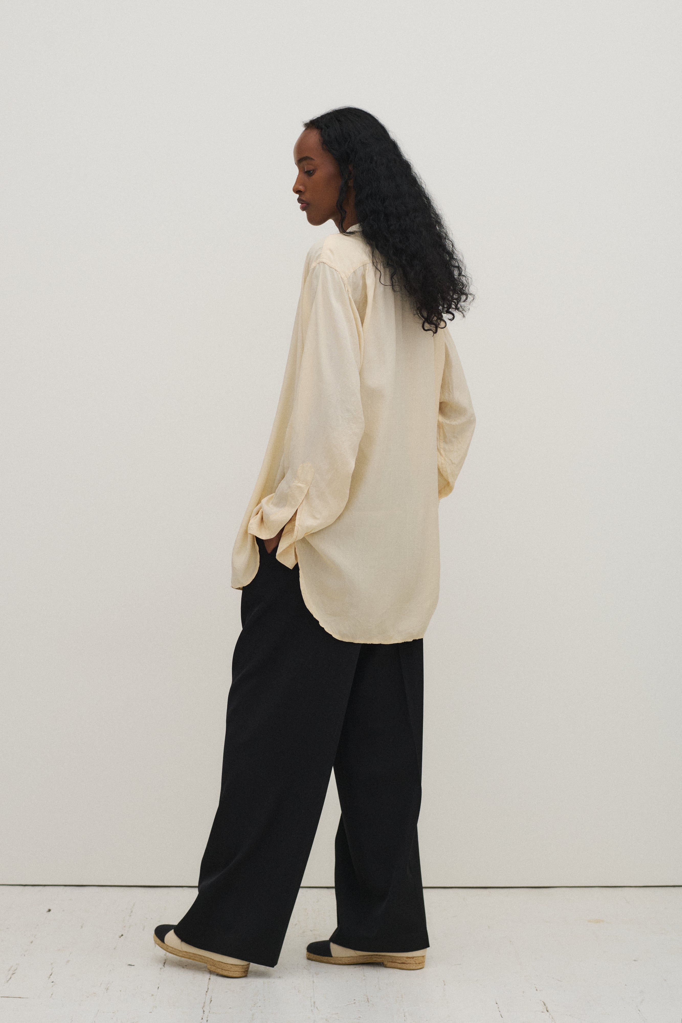 Antique Silk Button Down - Desert Vintage