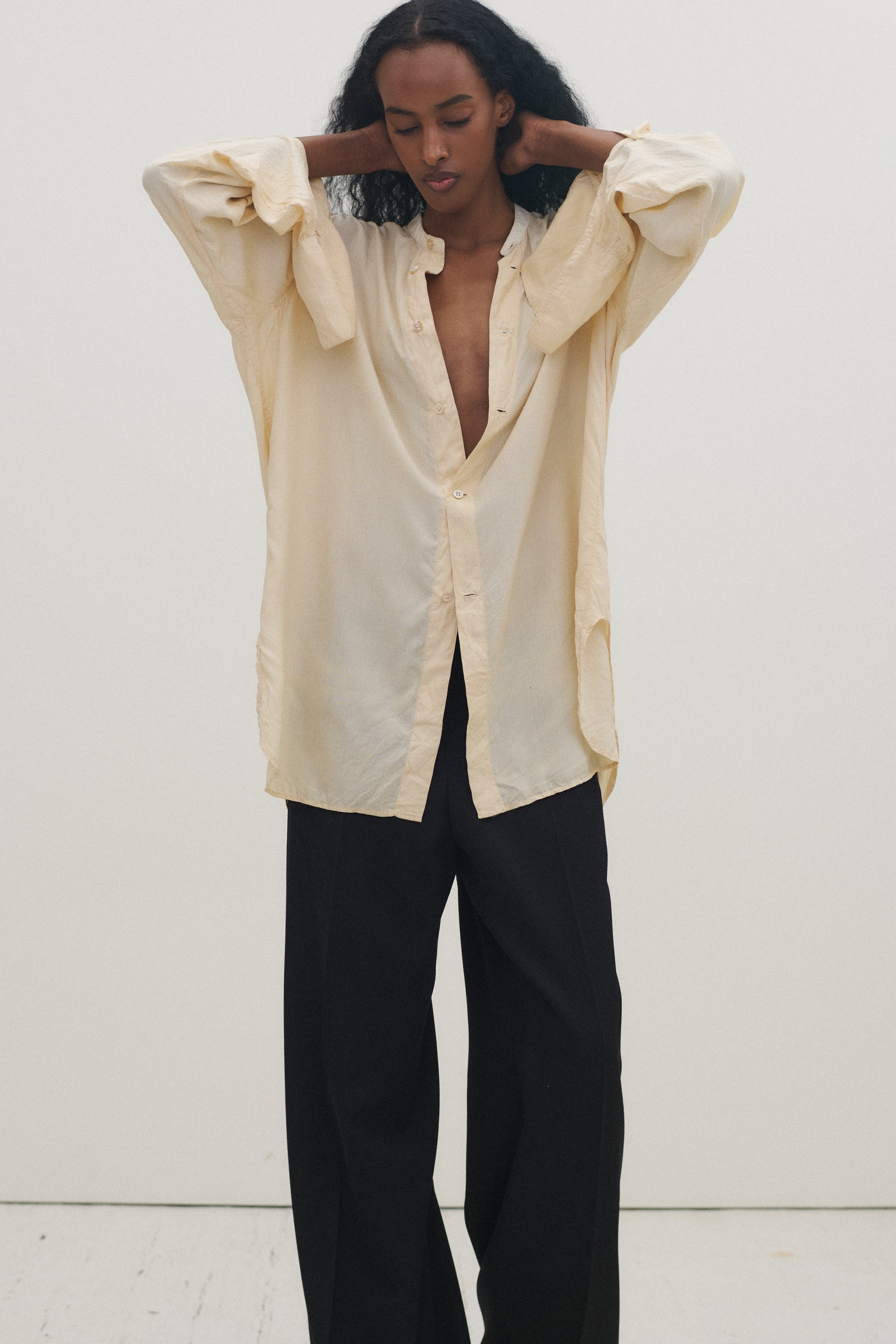 Antique Silk Button Down - Desert Vintage