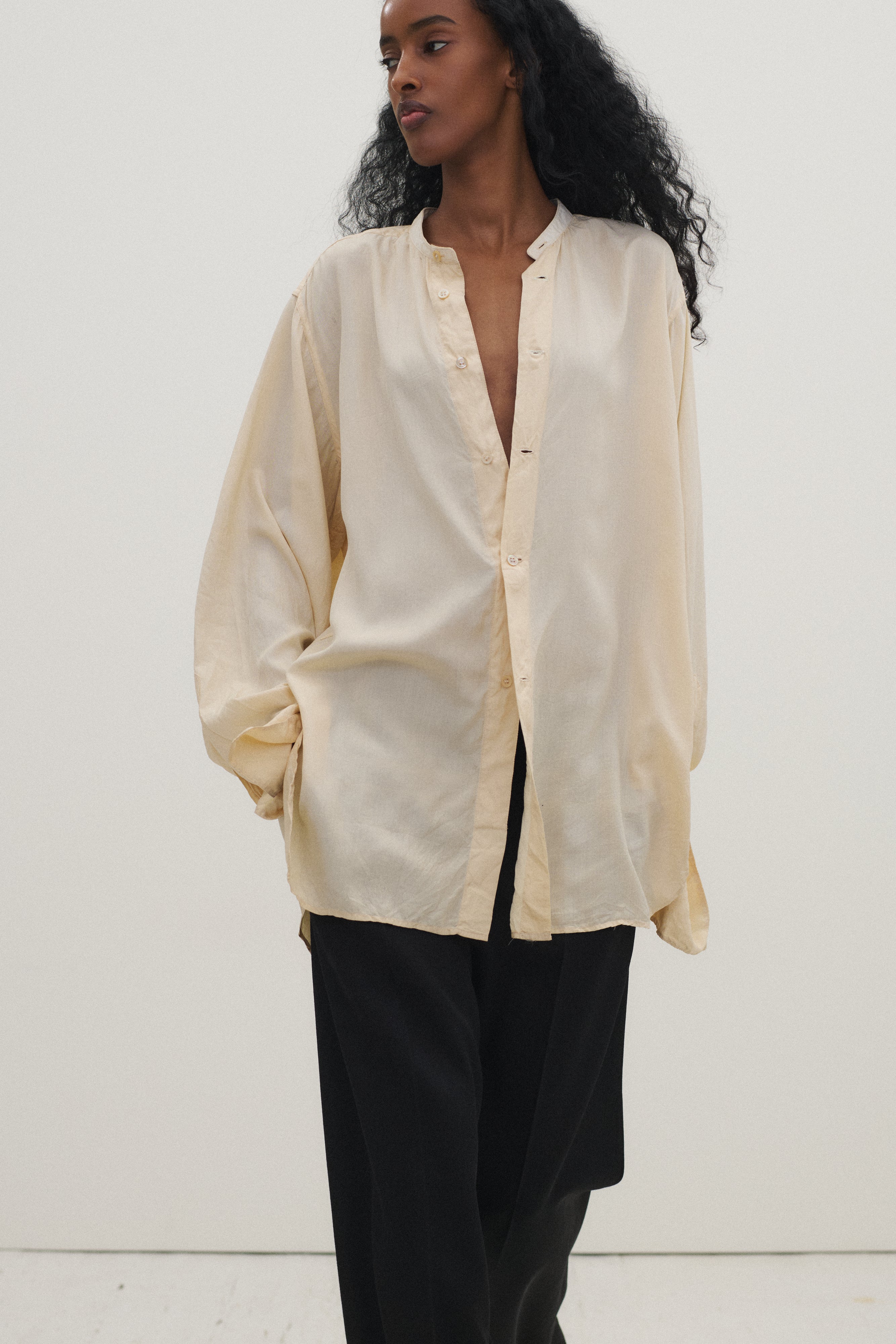 Antique Silk Button Down - Desert Vintage