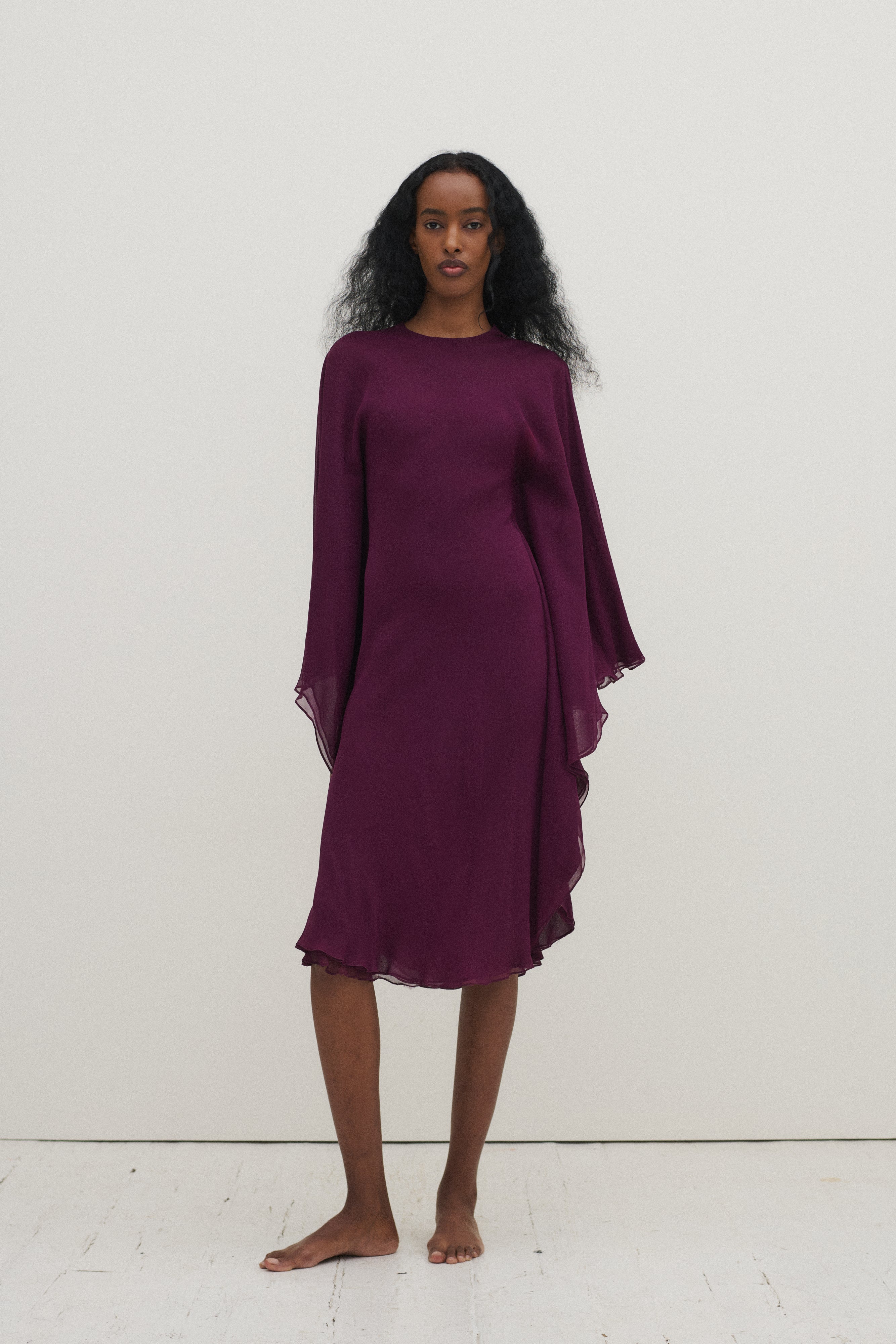 Halston Aubergine Dress - Desert Vintage