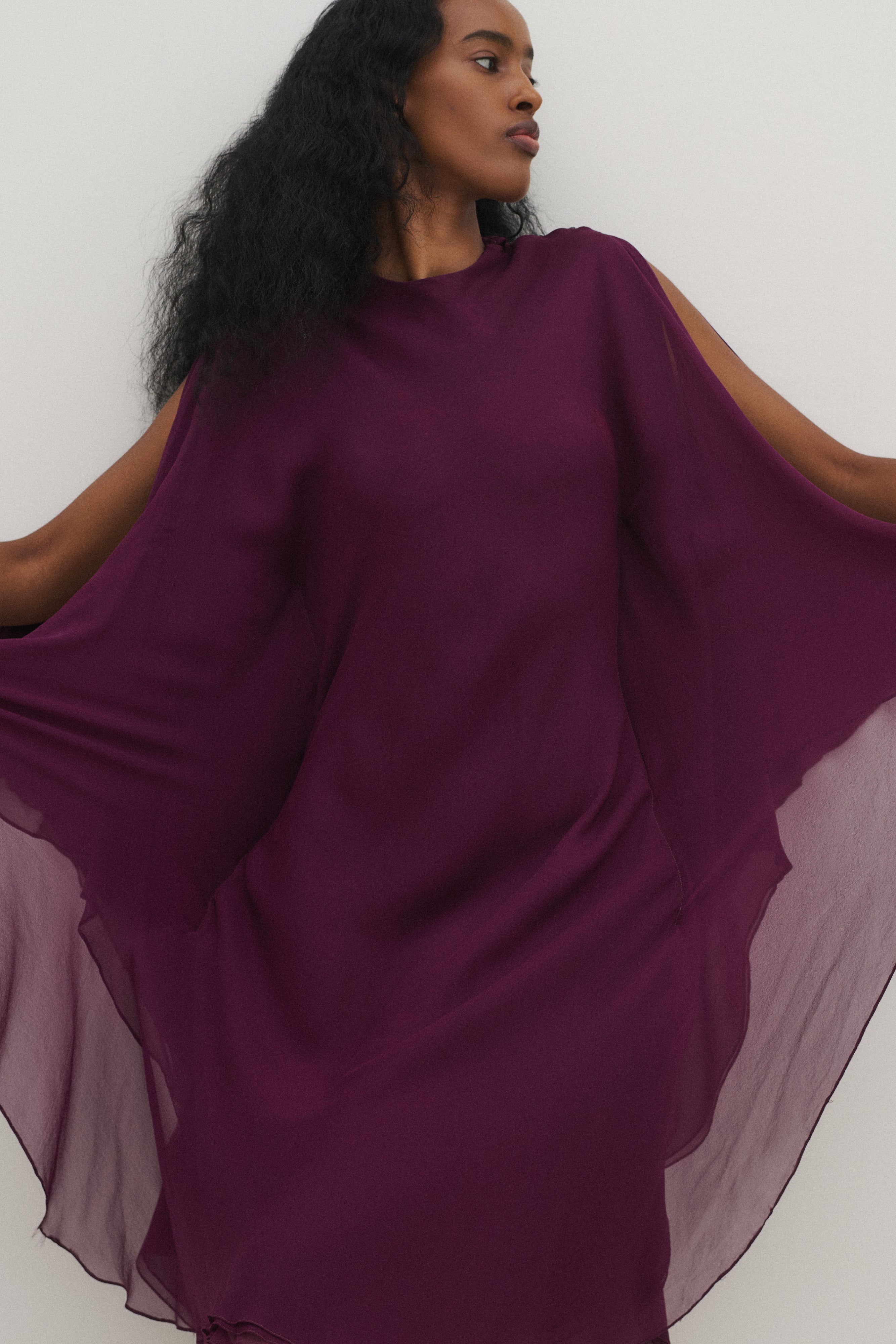 Halston Aubergine Dress - Desert Vintage