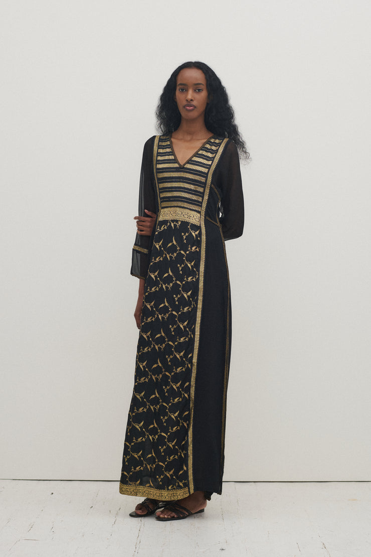 Thea Porter Black Dress - Desert Vintage