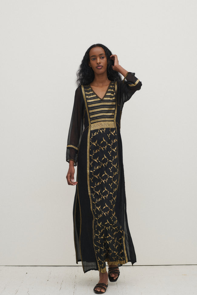 Thea Porter Black Dress - Desert Vintage