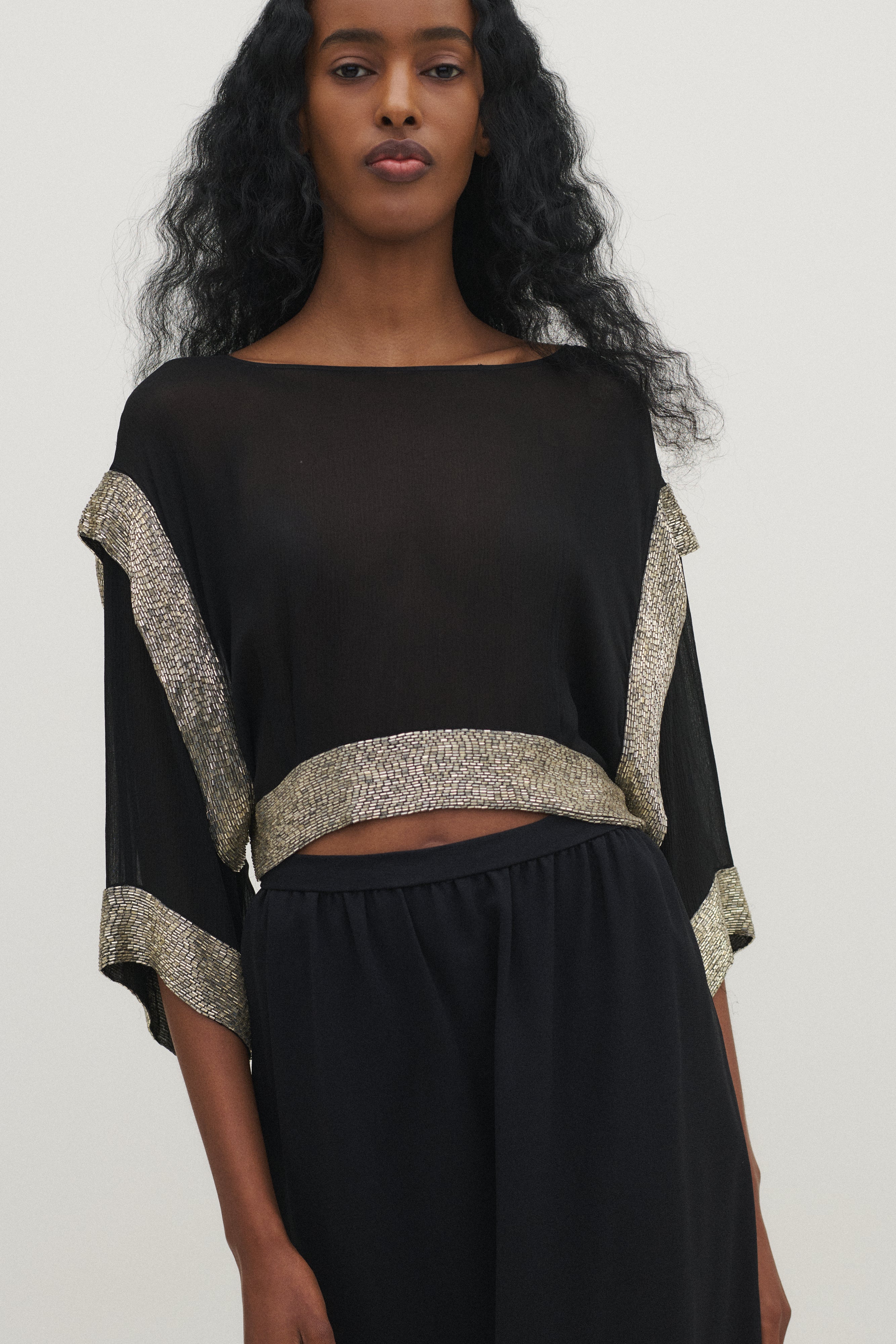 Karl Lagerfeld era Chloé Beaded Top - Desert Vintage