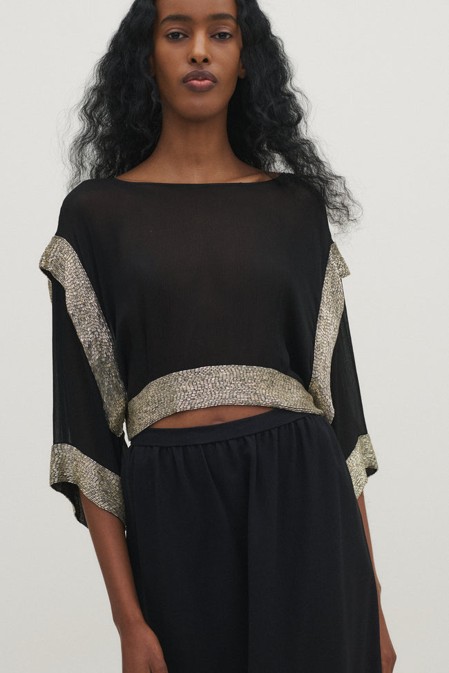 Karl Lagerfeld era Chloé Beaded Top - Desert Vintage
