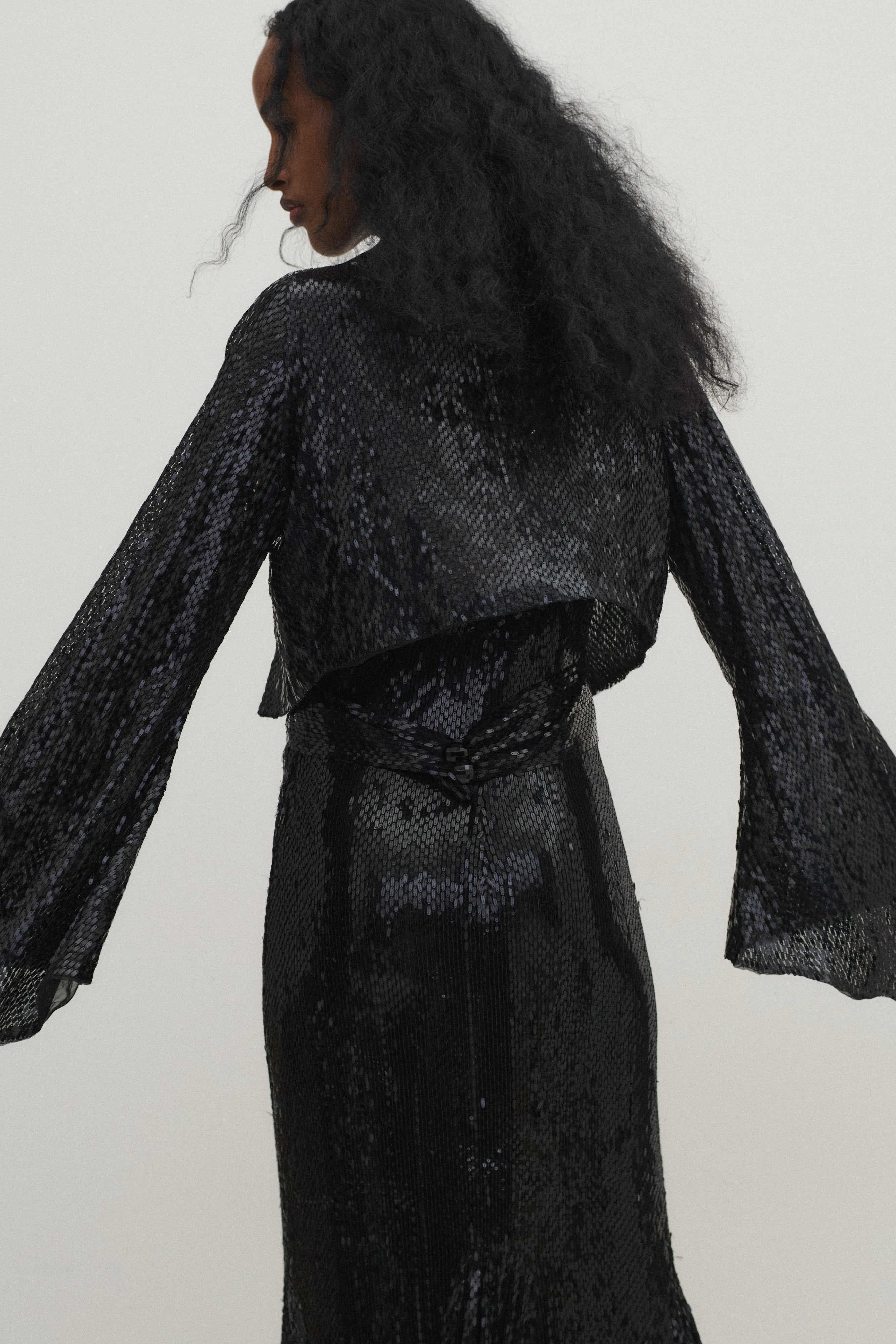 *1930s Sequin Wrap Top - Desert Vintage