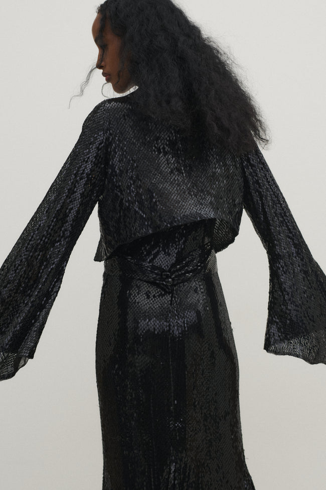 *1930s Sequin Wrap Top - Desert Vintage