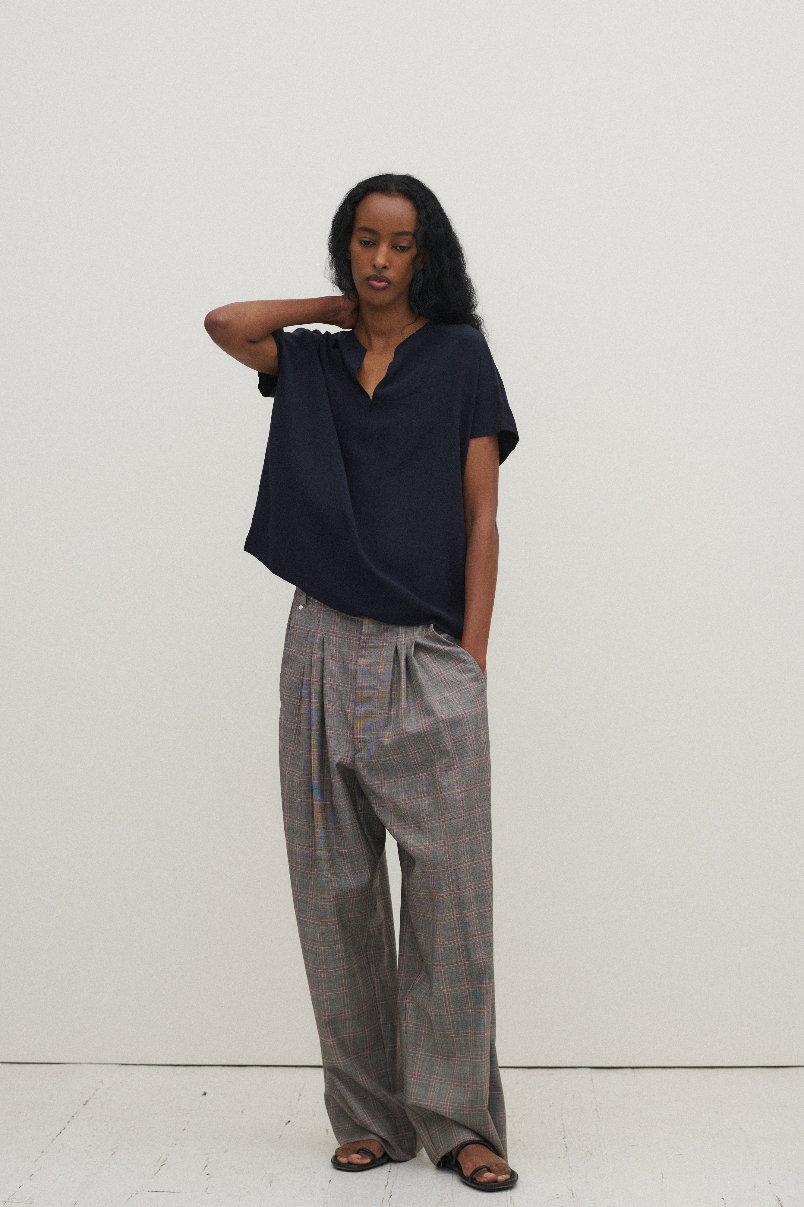 *Bless Plaid Trousers - Desert Vintage