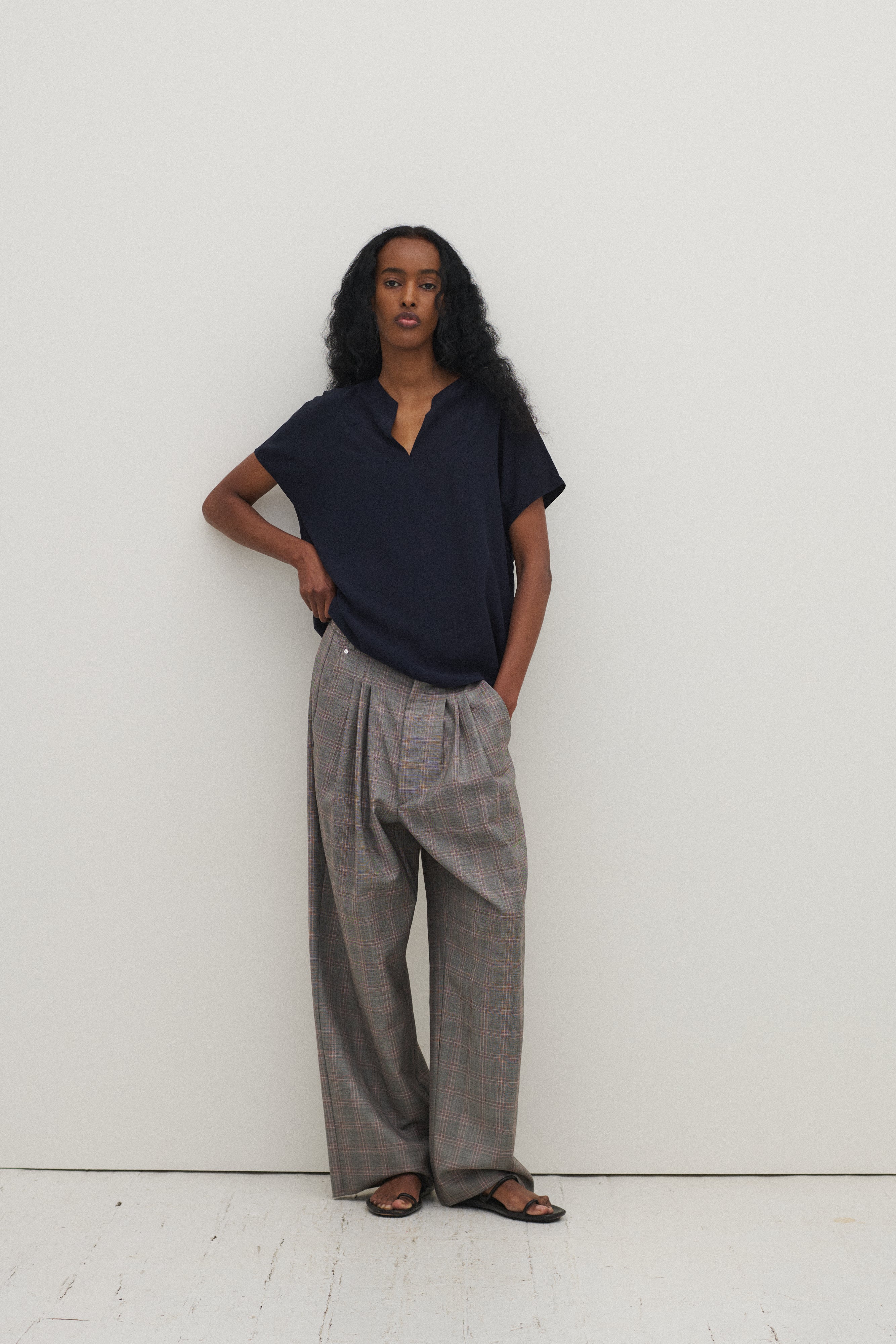 *Bless Plaid Trousers - Desert Vintage