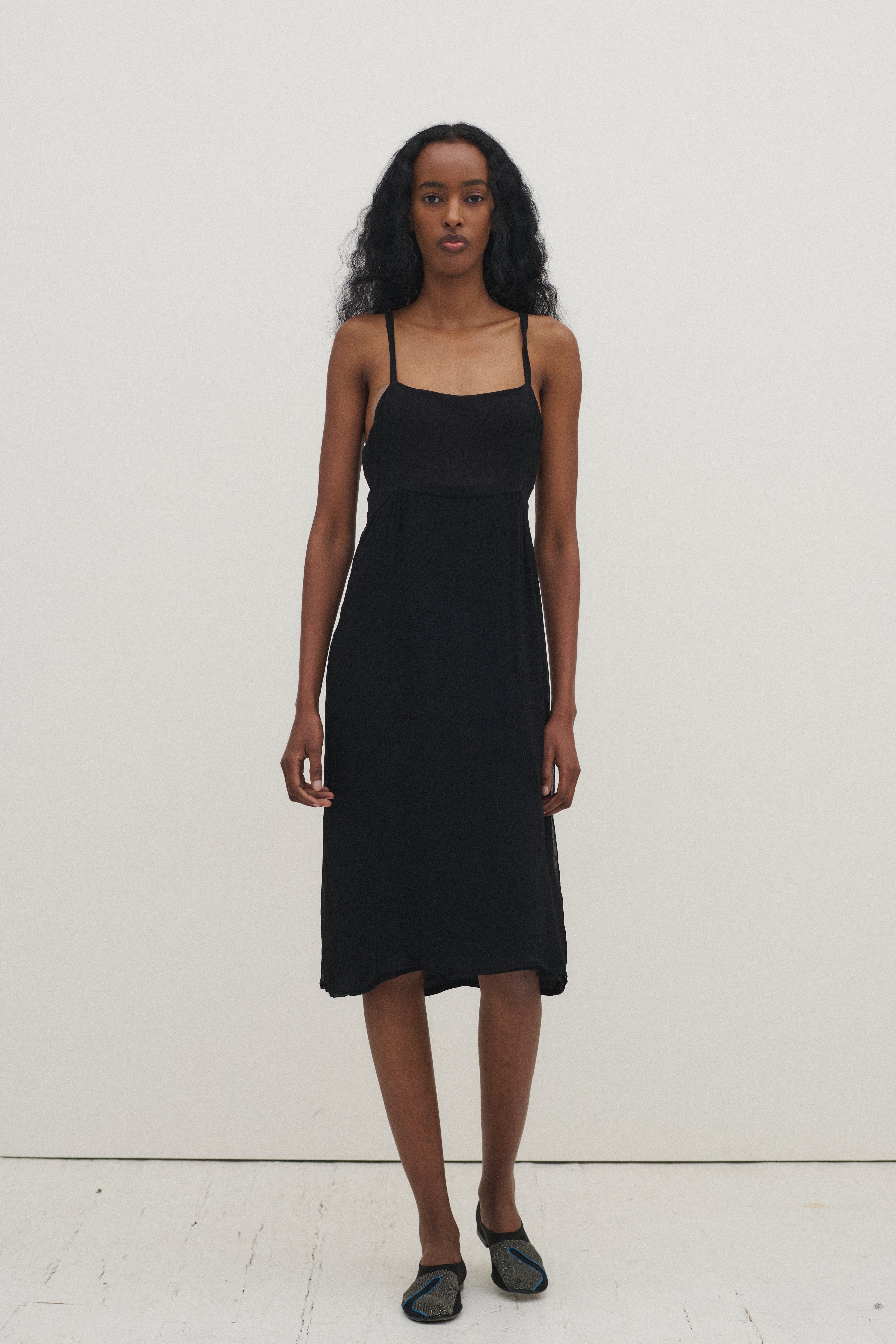 *Chloé Black Chiffon Dress - Desert Vintage