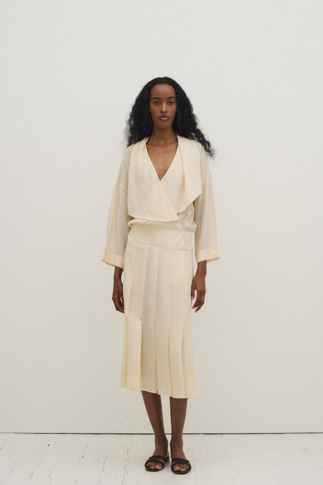Karl Lagerfeld era Chloé Cream Dress - Desert Vintage