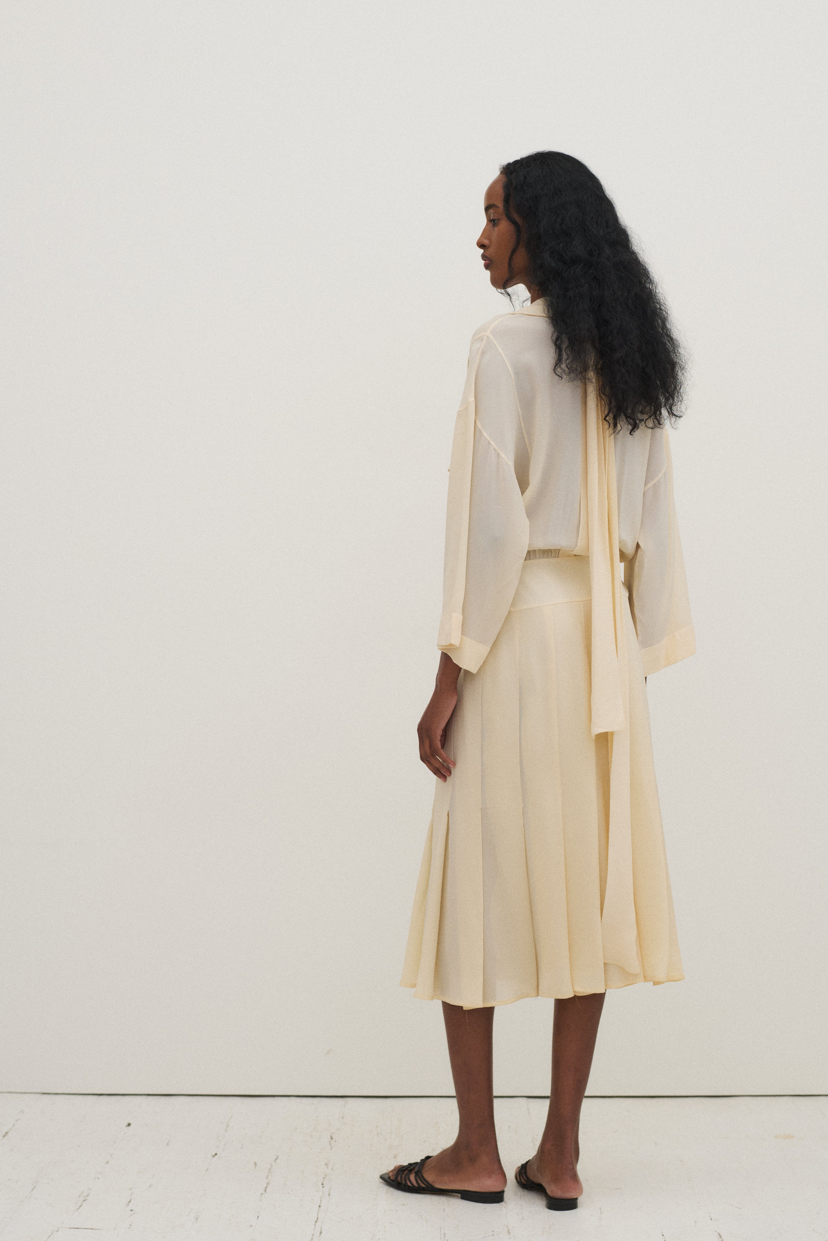 Karl Lagerfeld era Chloé Cream Dress - Desert Vintage