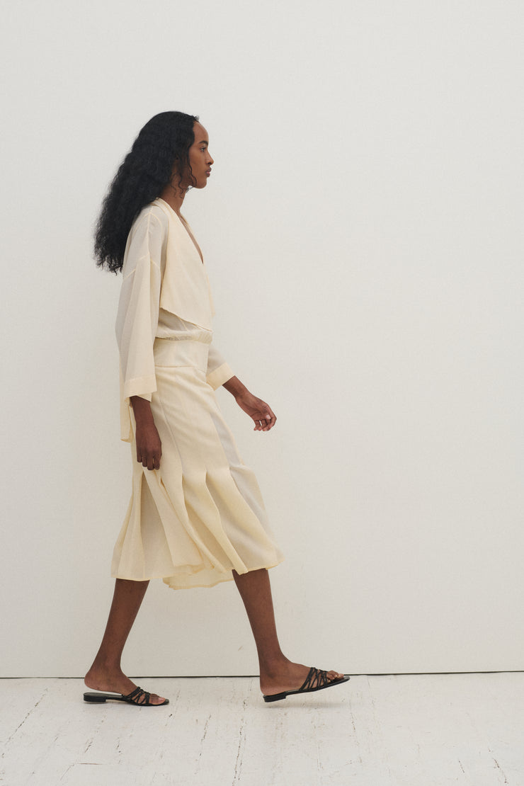 Karl Lagerfeld era Chloé Cream Dress - Desert Vintage