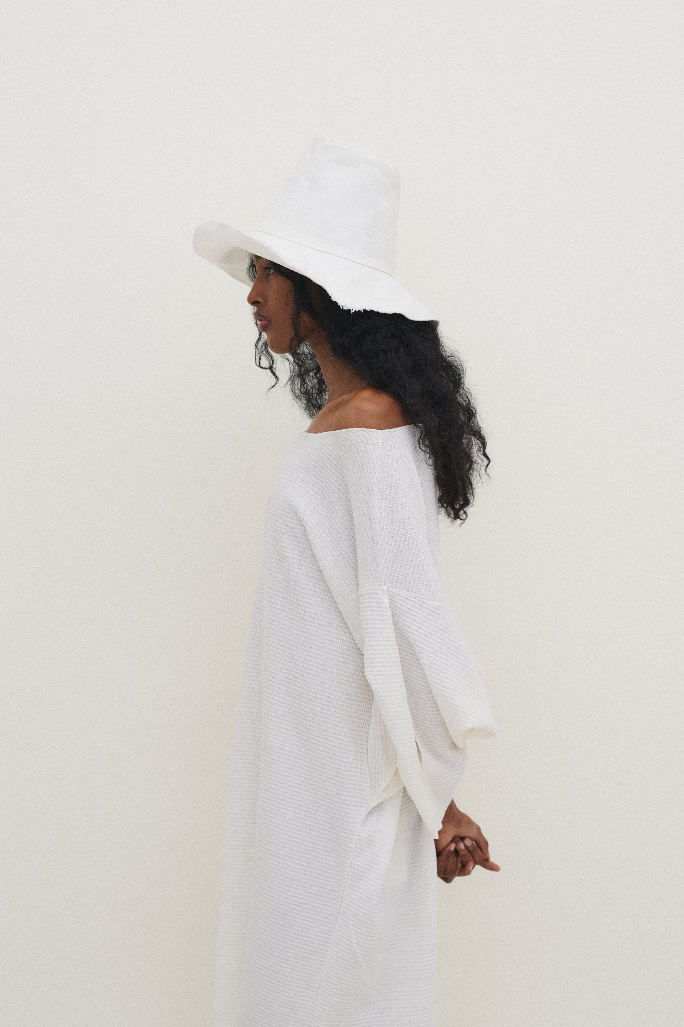 Cotton Raw Hem Hat - Desert Vintage