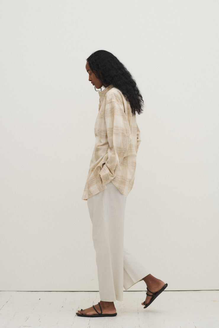Issey Miyake Plaid Blouse - Desert Vintage