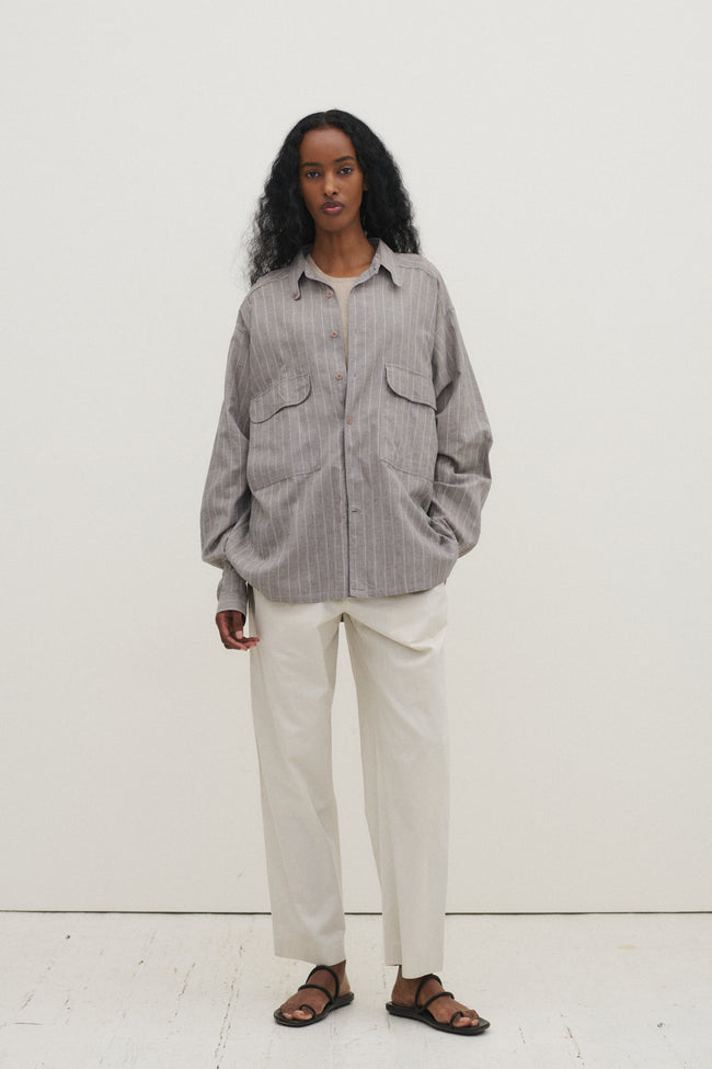 Armani Striped Button Down - Desert Vintage