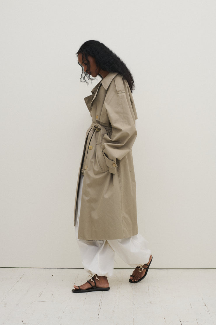 Balenciaga Asymmetric Trench Coat - Desert Vintage