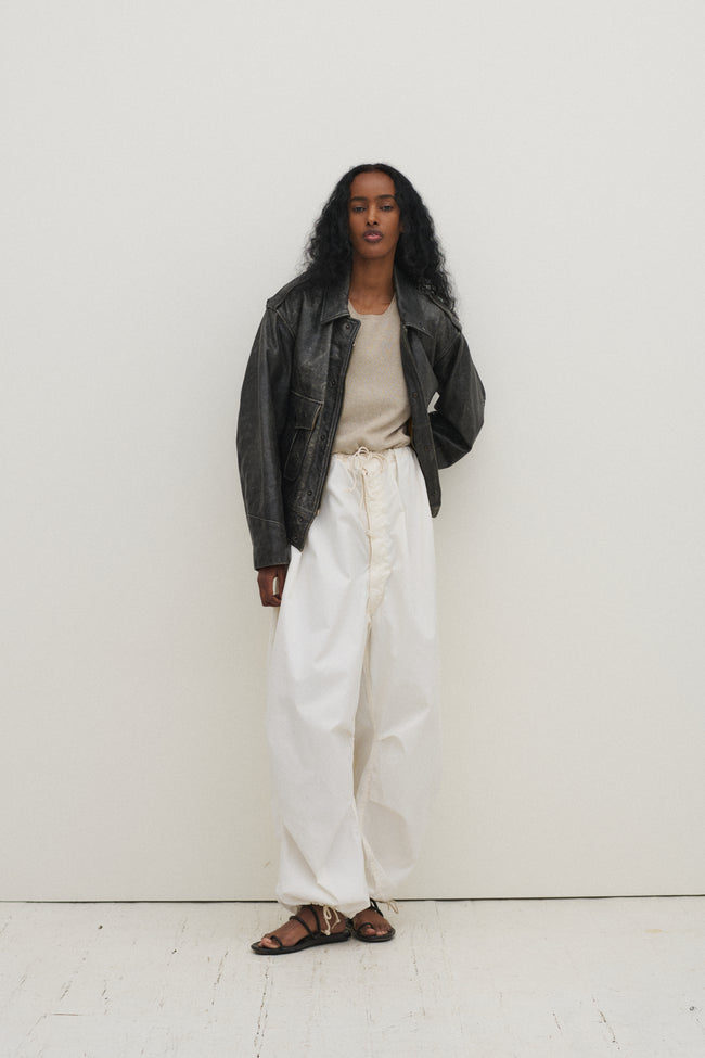Armani Leather Bomber - Desert Vintage