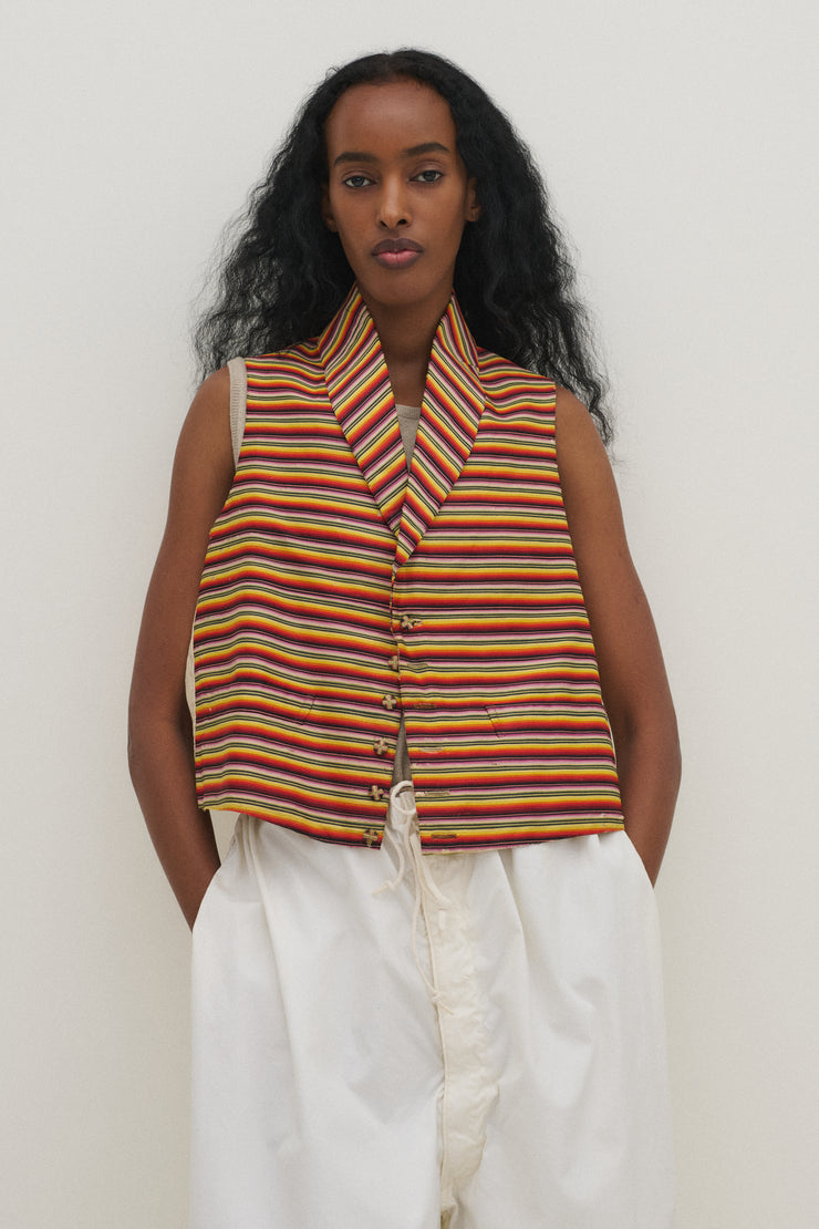 Antique Stripe Waistcoat - Desert Vintage